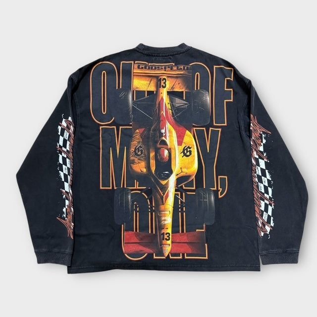 Godspeed F1 Finish Line Long Sleeve Black Wash