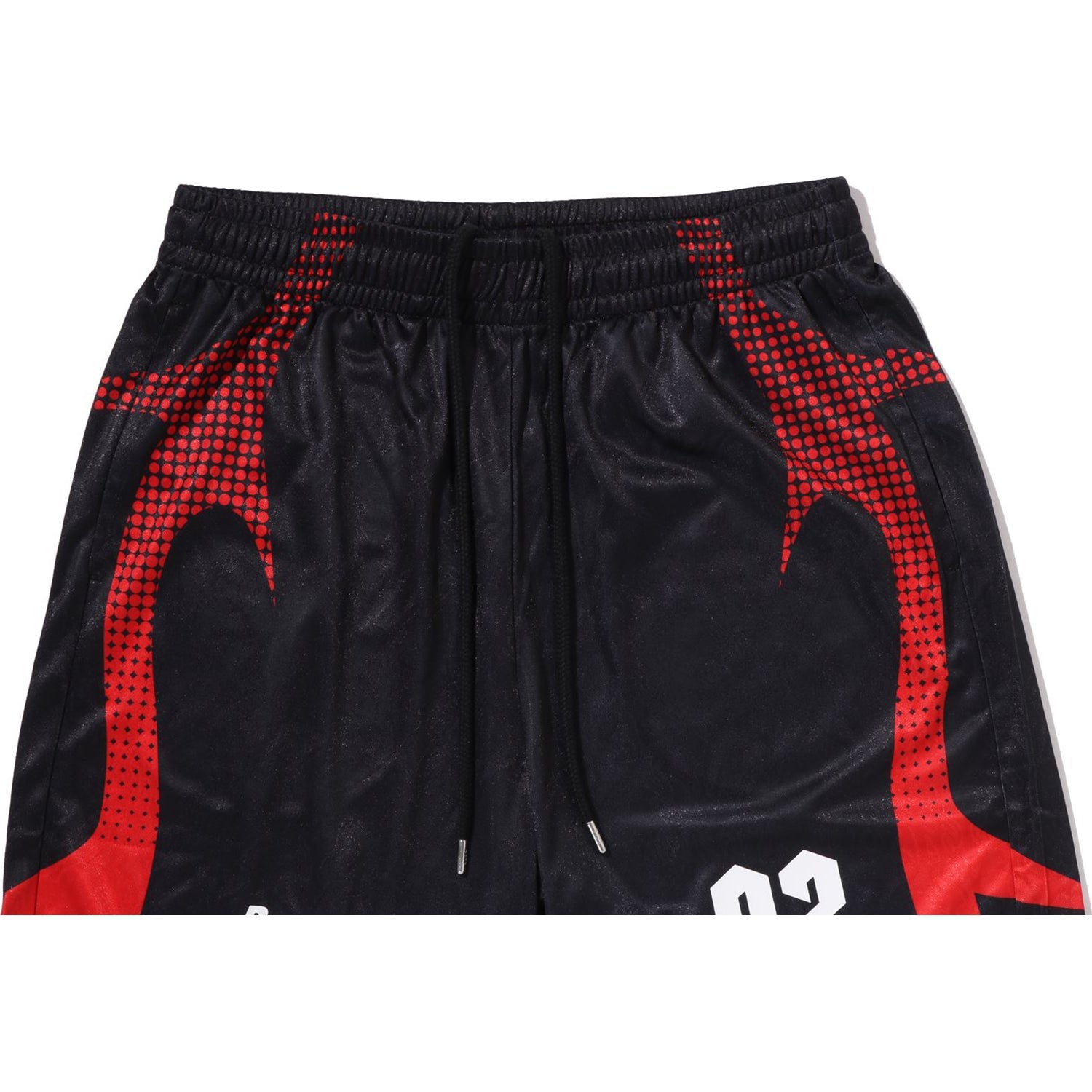 APE FLAME MONOGRAM JACQUARD RELAXED FIT FOOTBALL SHORTS MENS