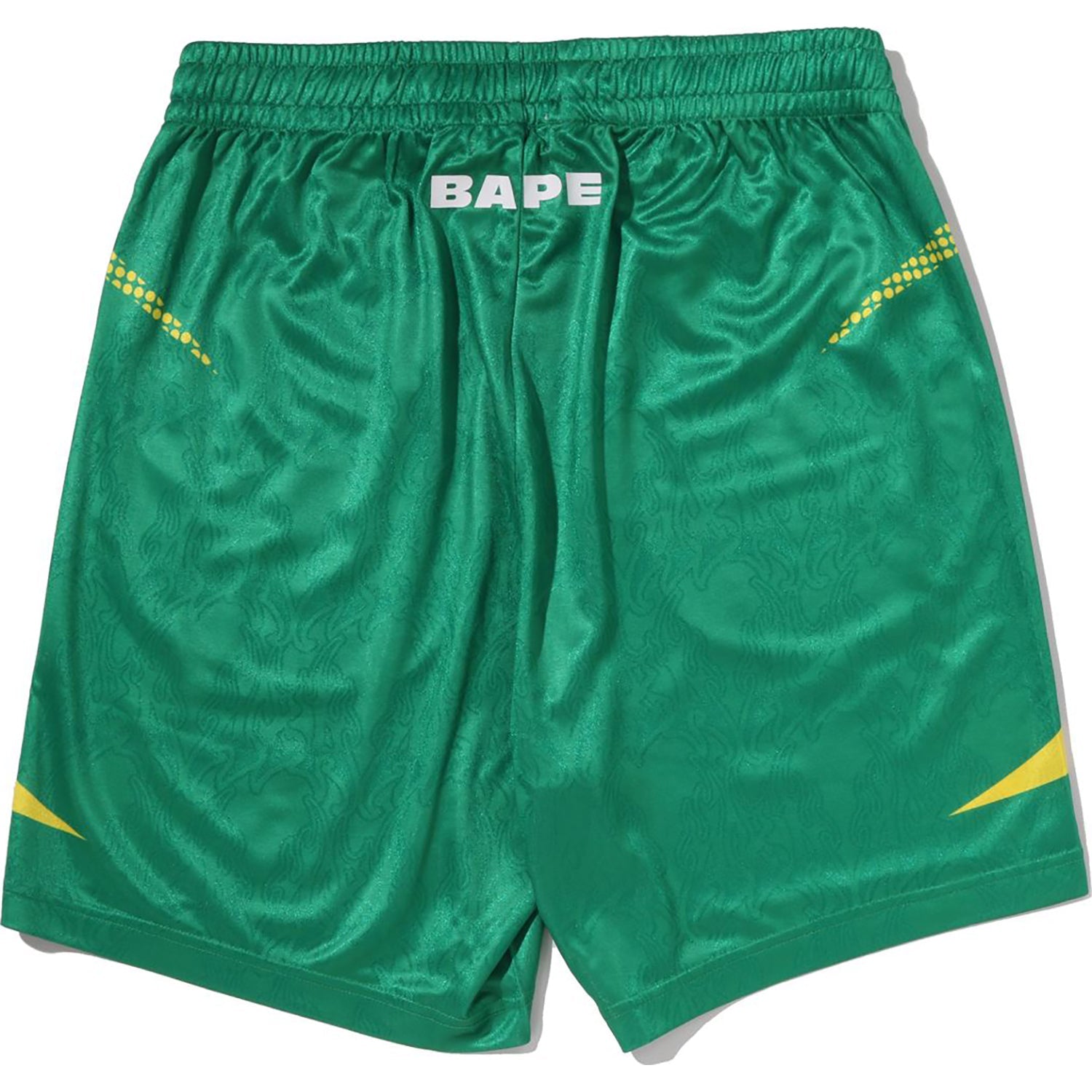 APE FLAME MONOGRAM JACQUARD RELAXED FIT FOOTBALL SHORTS MENS