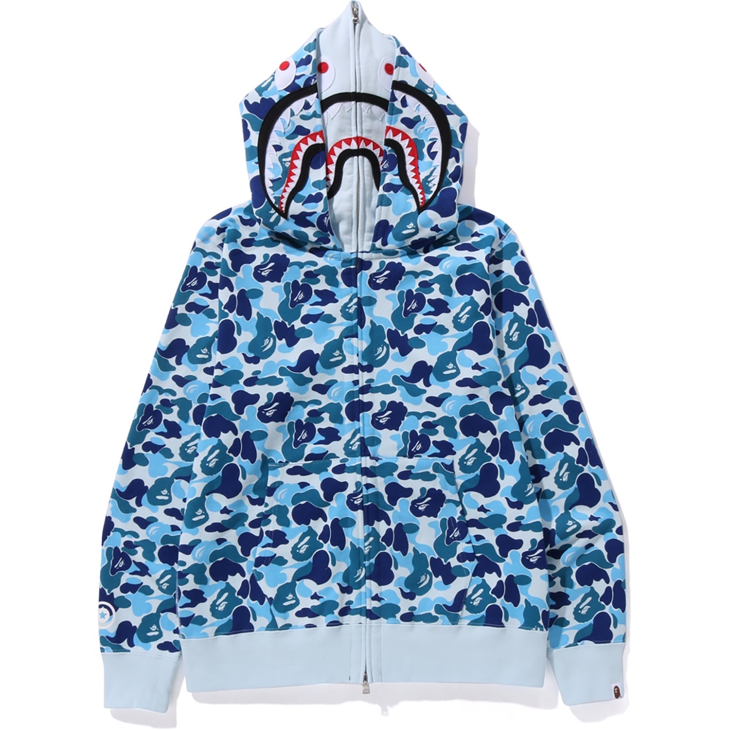 ABC CAMO DOUBLE SHARK FULL ZIP HOODIE M