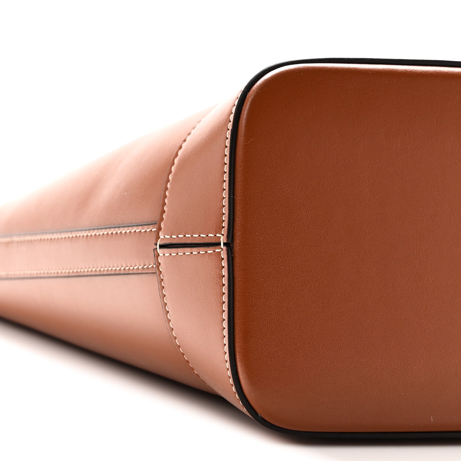 Smooth Calfskin Small Cuir Triomphe Bucket Bag Tan