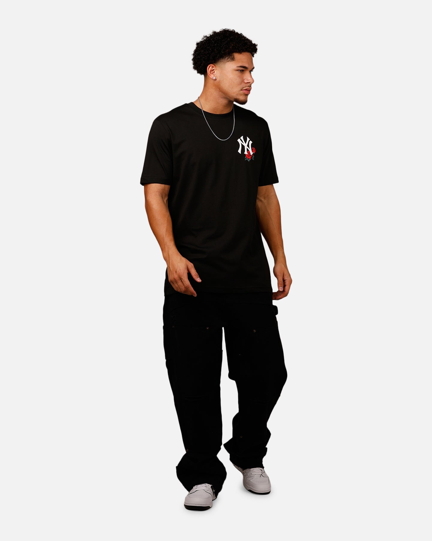 New Era New York Yankees Rose T-Shirt Black/Red