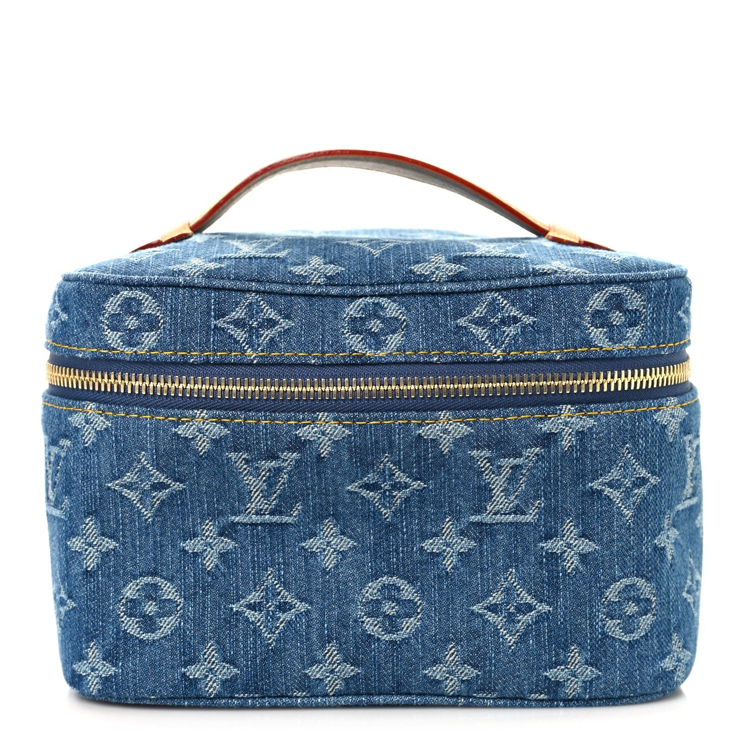 Monogram Denim Nice Mini Blue Blue