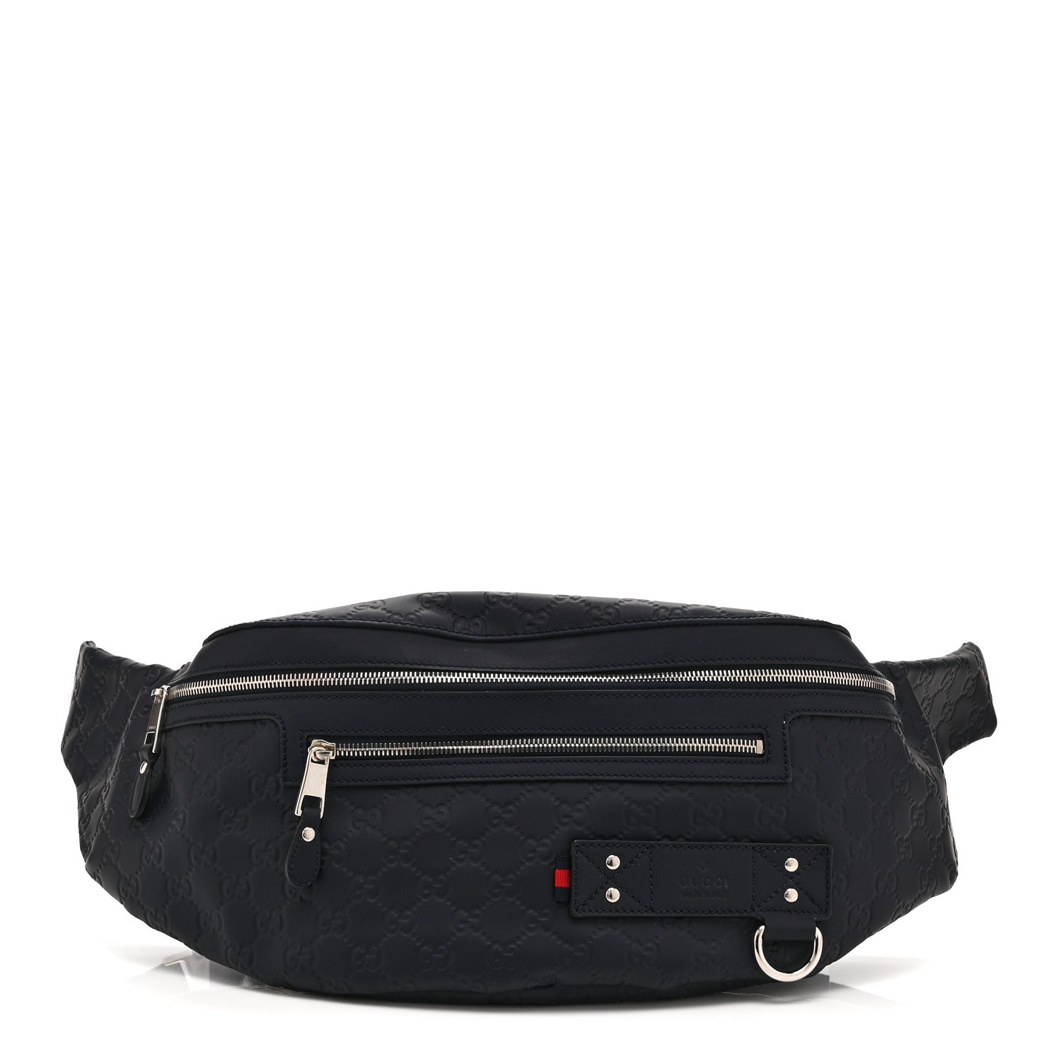 Guccissima Web Belt Bag Navy