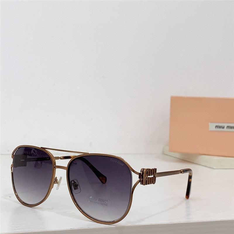 NEW SEASON Miu Miu 52ZS Metal Logo-frame Sunglasses ✨