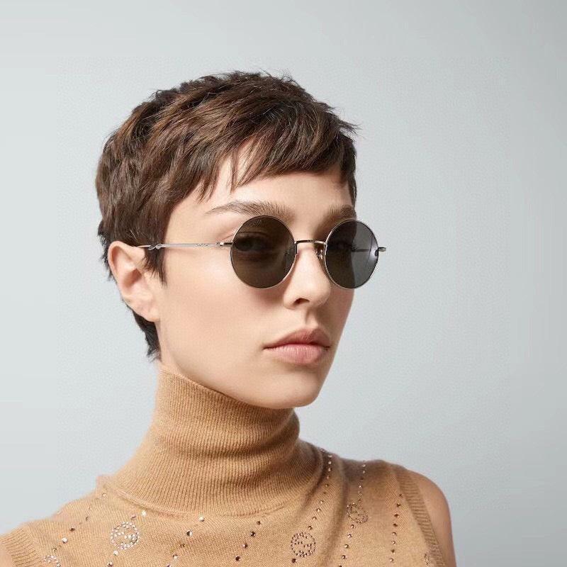 GUCCI Round frame 2024 in metal frame New Season GG1649S Sunglasses ✨