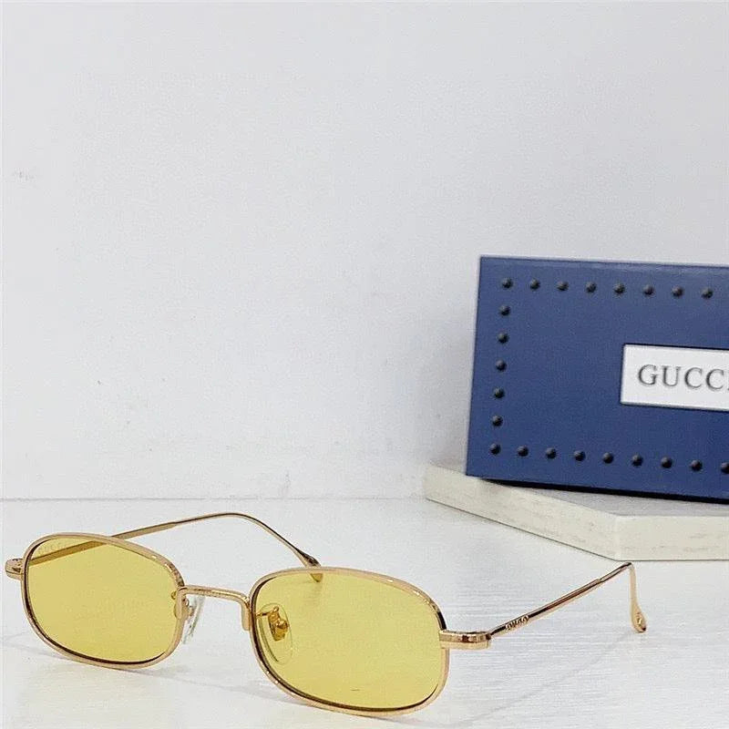 GUCCI Rectangular Frame 2024 in metal frame New Season GG1648S Sunglasses ✨