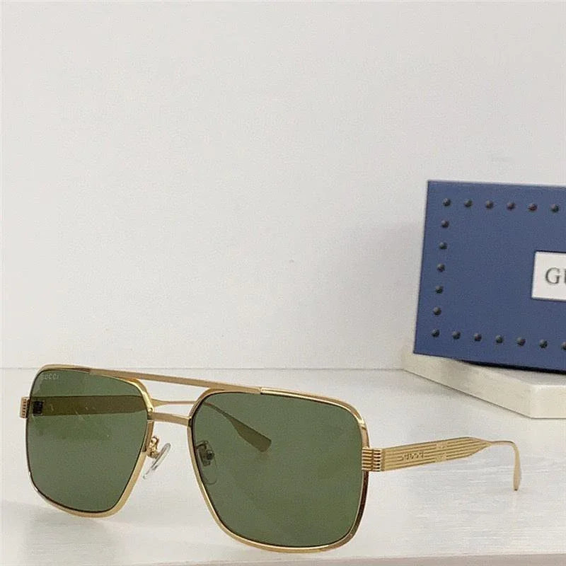 New Season Gucci 1512S Eyewear Rectangle frame Sunglasses ✨