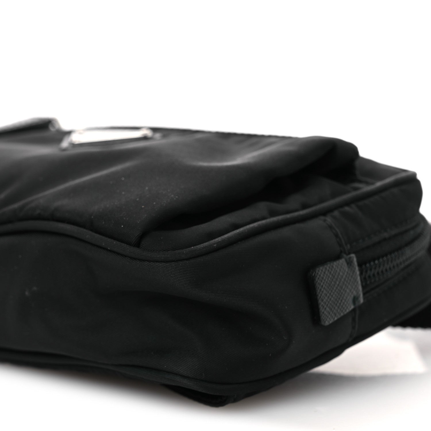 Re-Nylon Saffiano Belt Bag Black