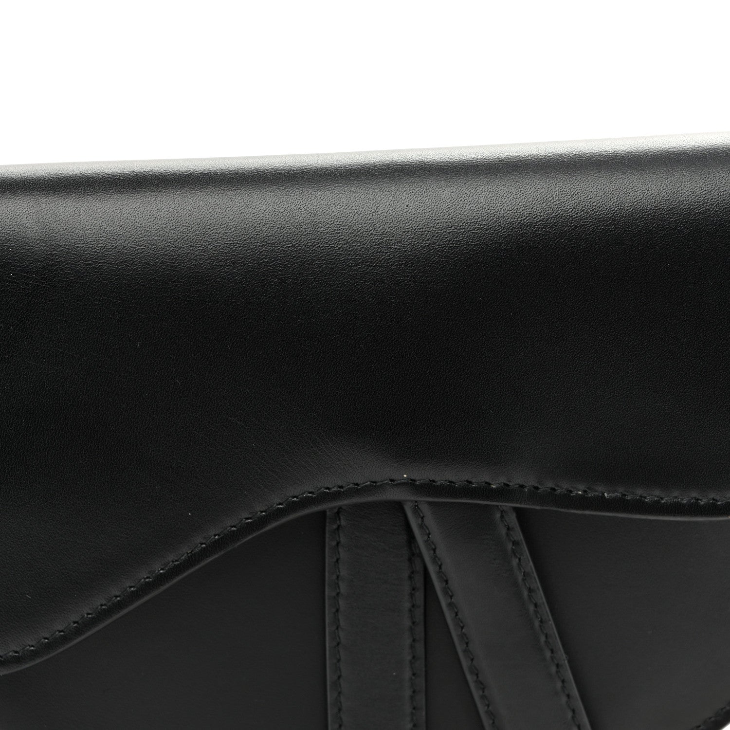 Calfskin Saddle Belt Bag Black
