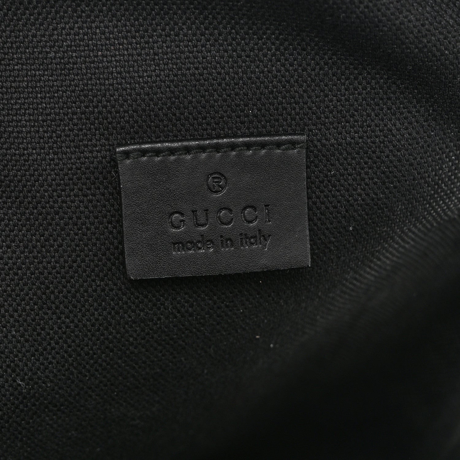 GG Supreme Monogram Web Belt Bag Black Grey