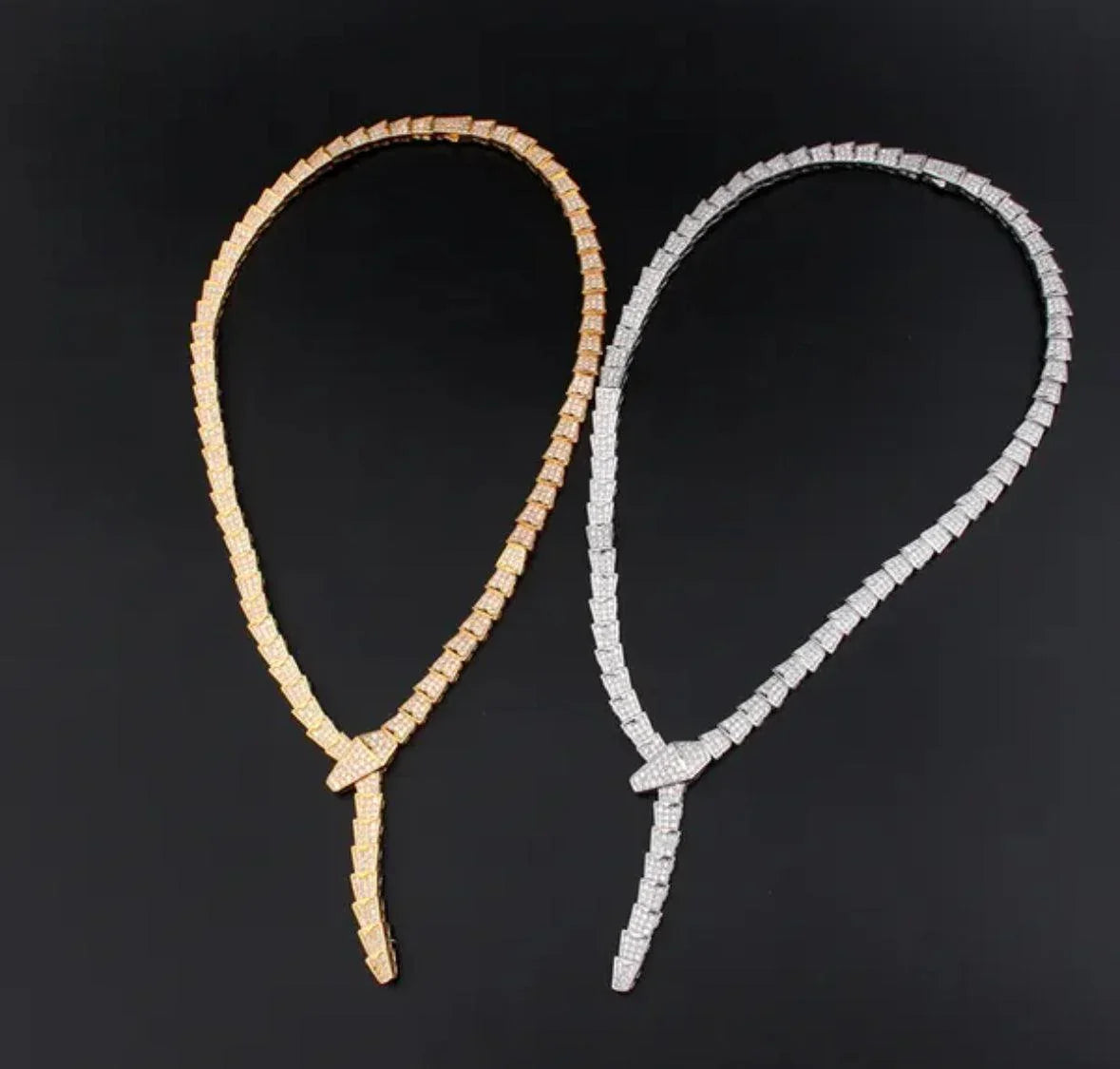 BVLGARI SERPENTI VIPER NECKLACE 18K Gold Plated Women&