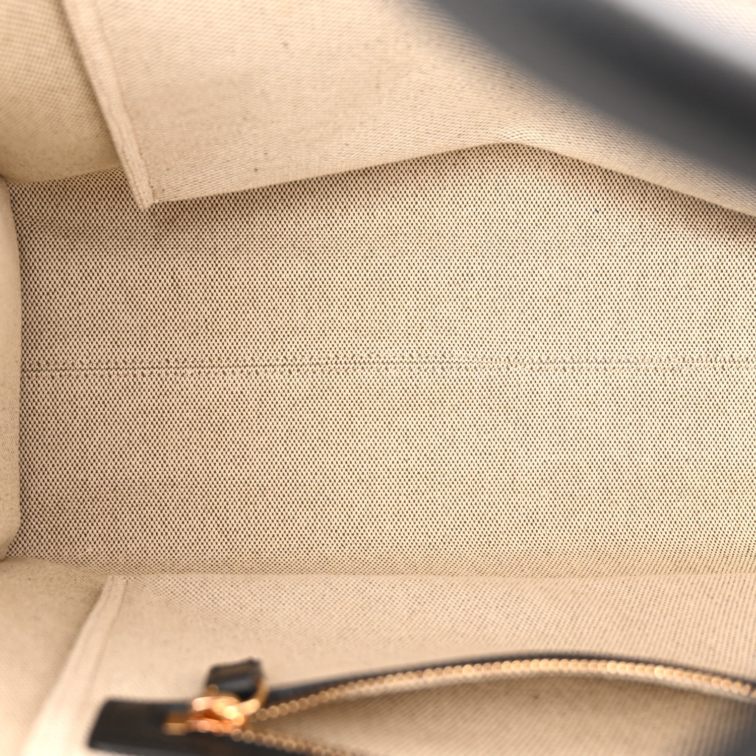 Canvas Calfskin Large La Medusa Tote Bag Beige