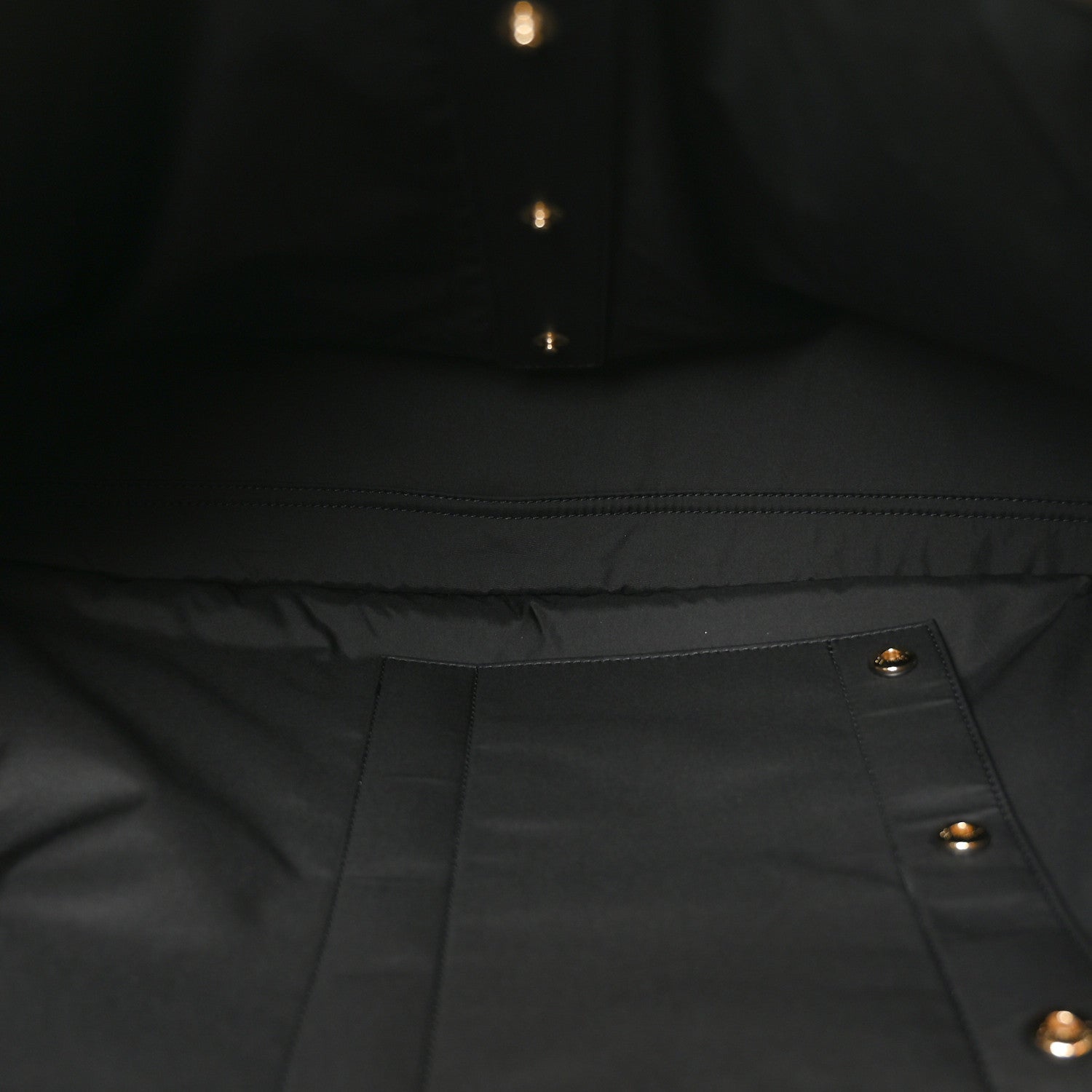 Shiny Grained Calfskin Quilted Travel Bowling Bag Black