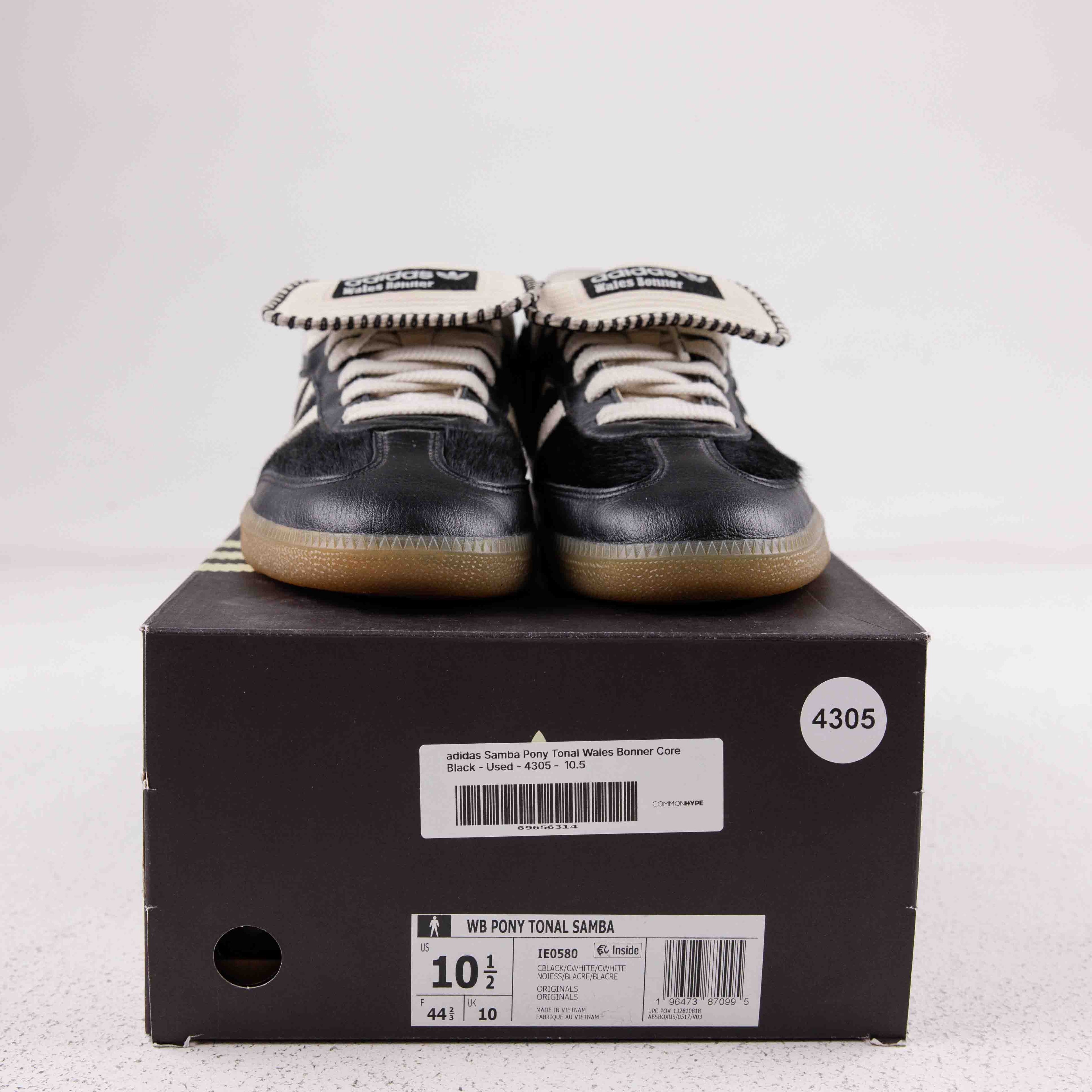 adidas Samba Pony Tonal Wales Bonner Core Black - Used - 4305