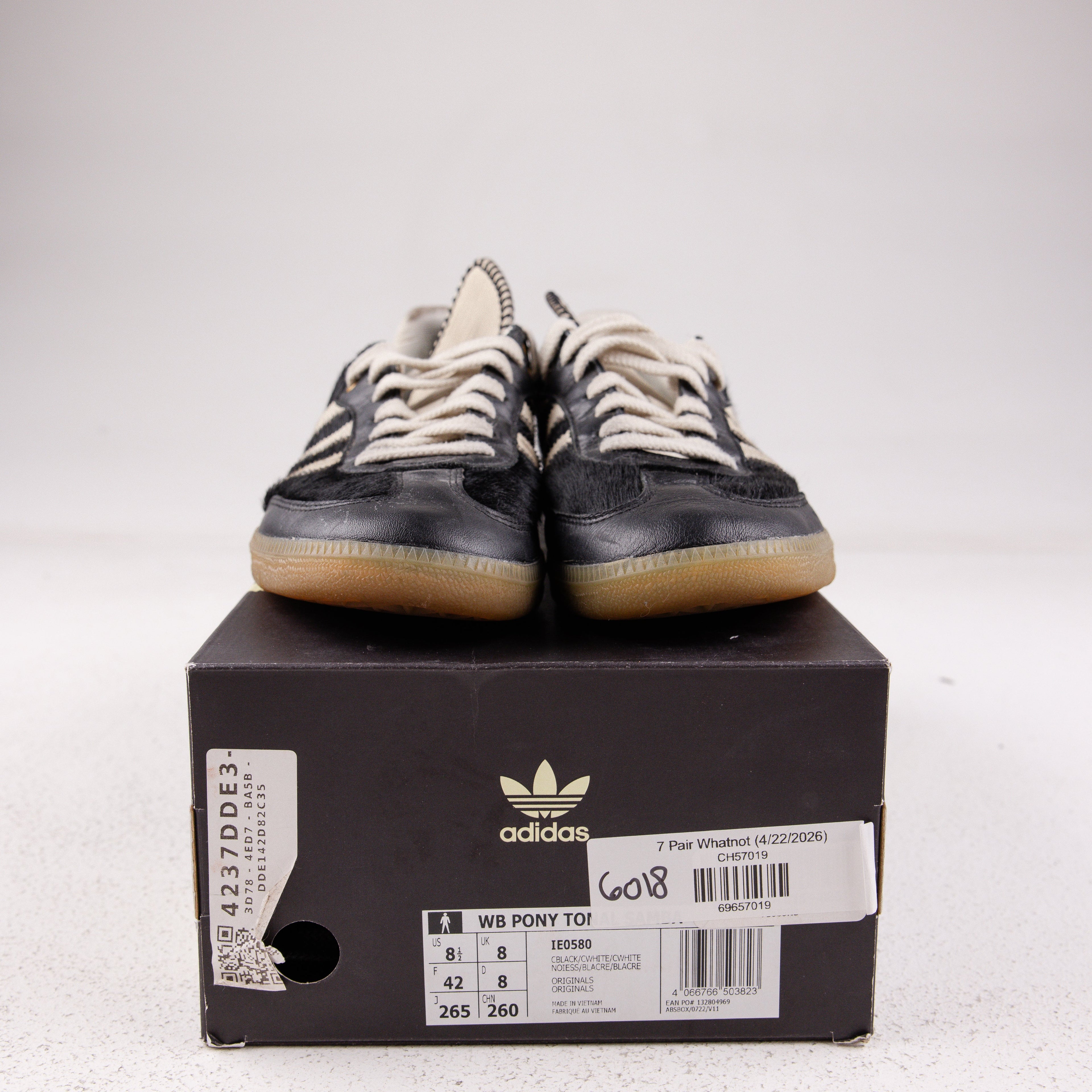adidas Samba Pony Tonal Wales Bonner Core Black - Used - 1697
