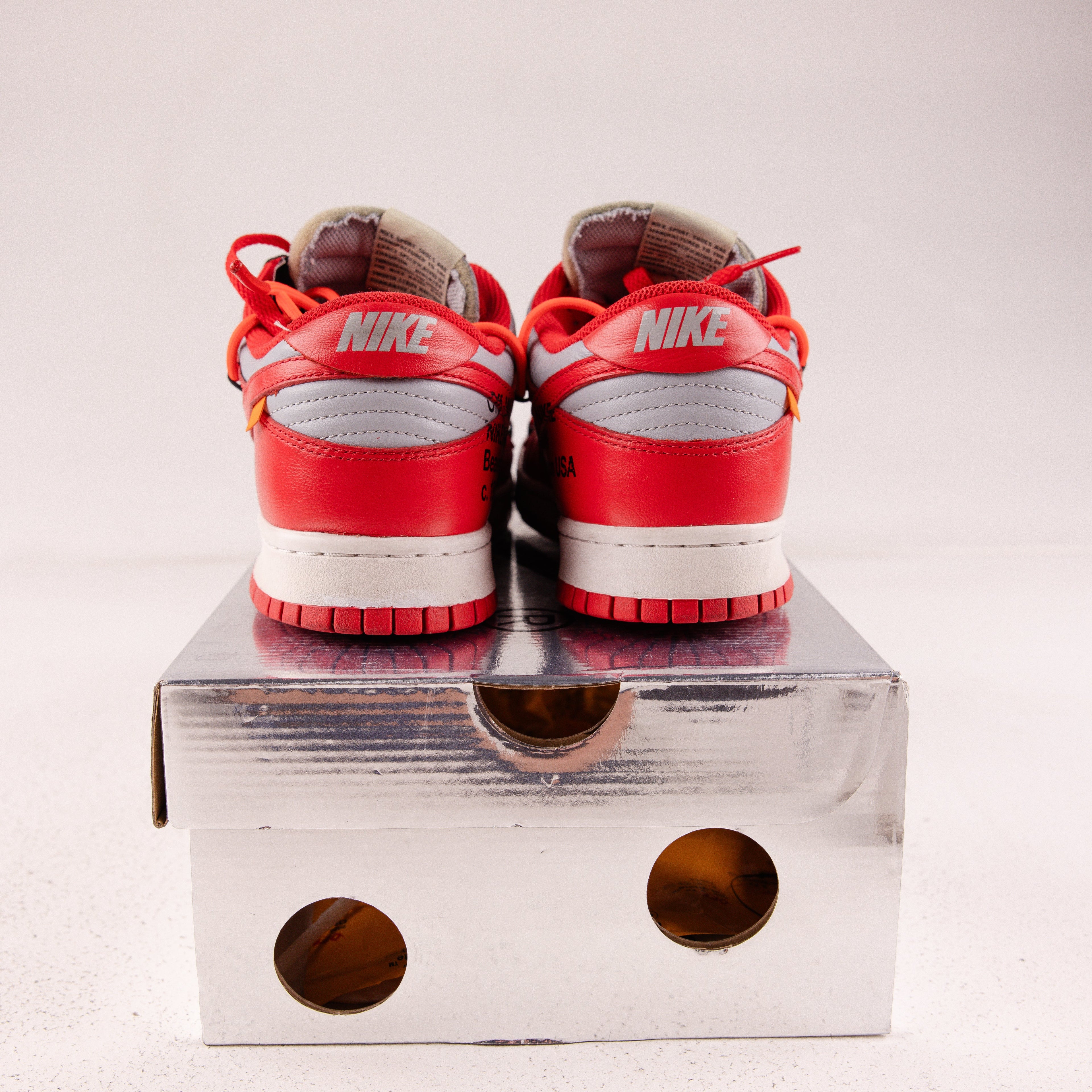 Nike Dunk Low Off-White University Red - Used - 4366