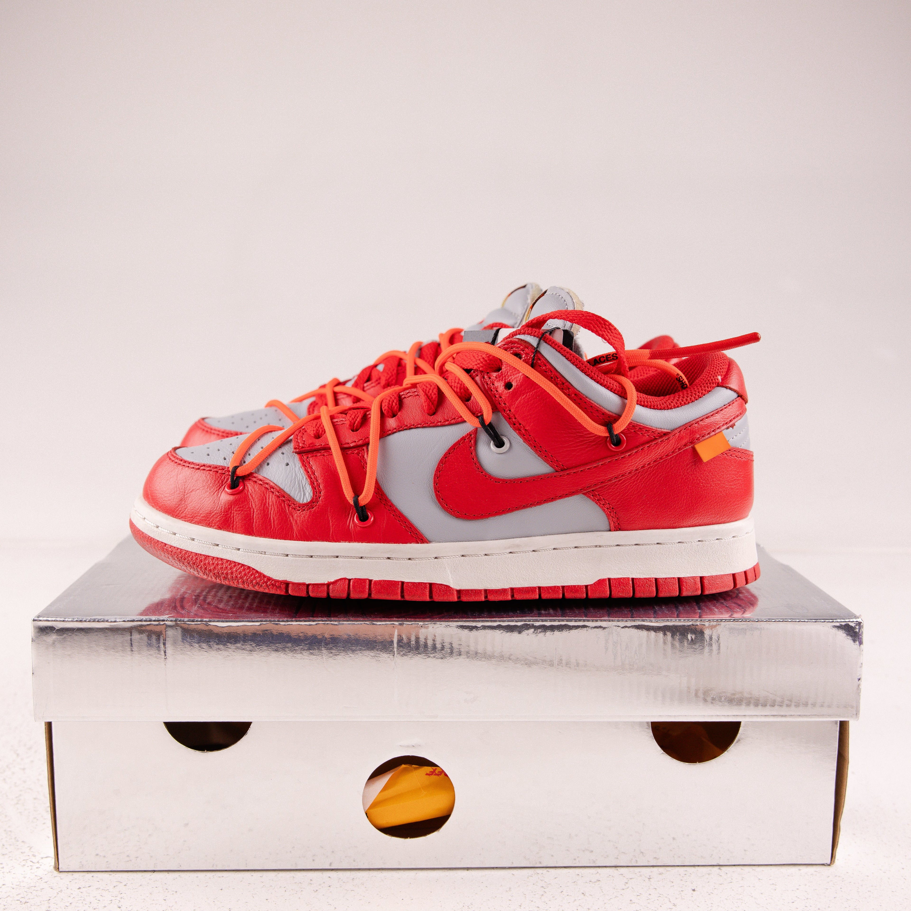 Nike Dunk Low Off-White University Red - Used - 4366