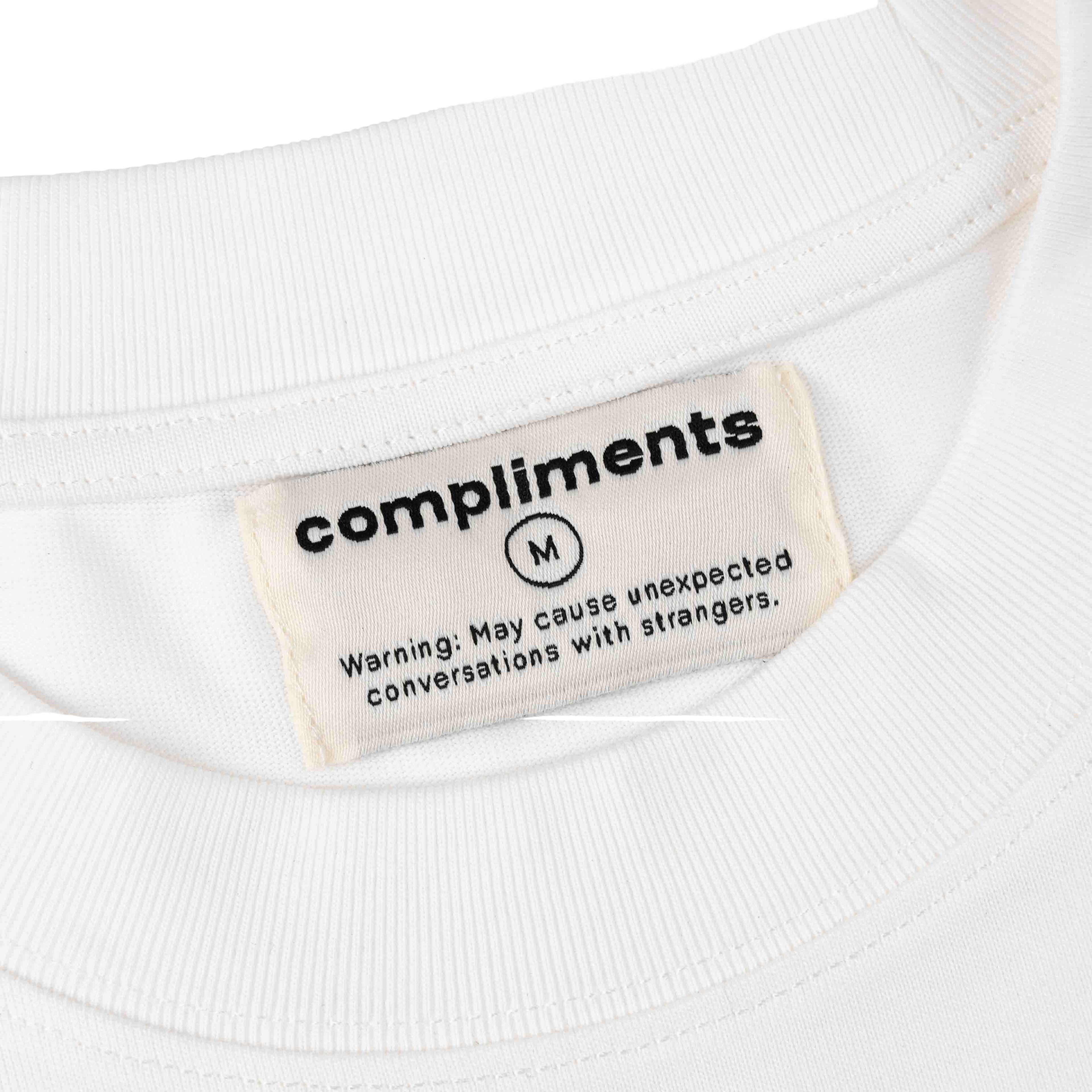 Compliments Drive There Together White Vintage Shirt