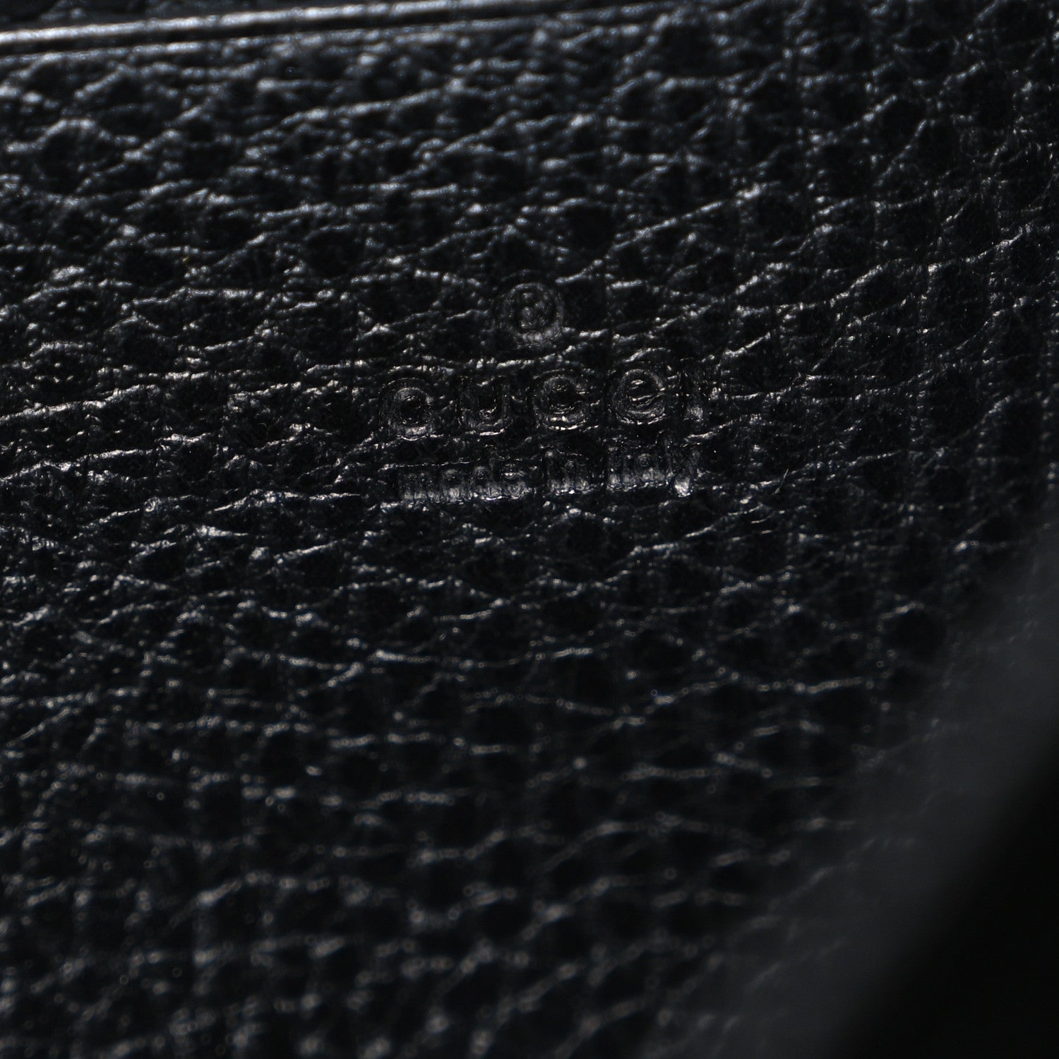 Calfskin Mini Dionysus Chain Wallet Black