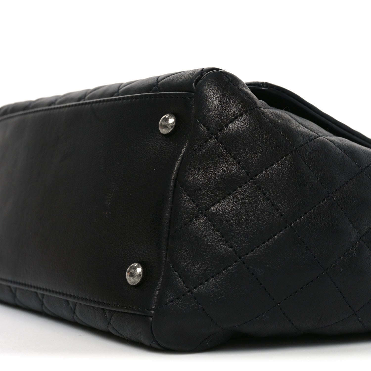Calfskin Quilted Istanbul Accordion Flap Black
