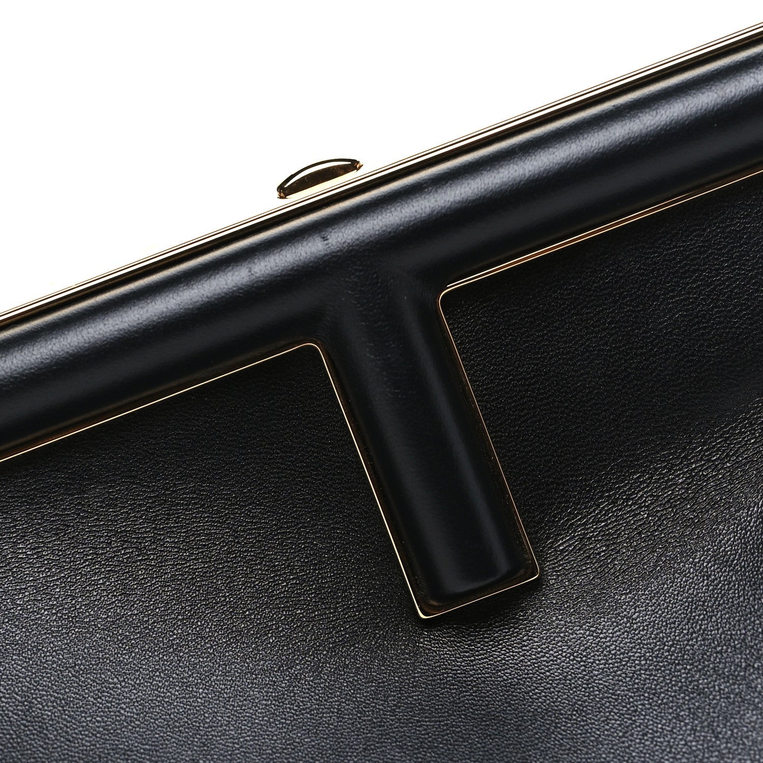 Shiny Nappa Small Fendi First Black Black