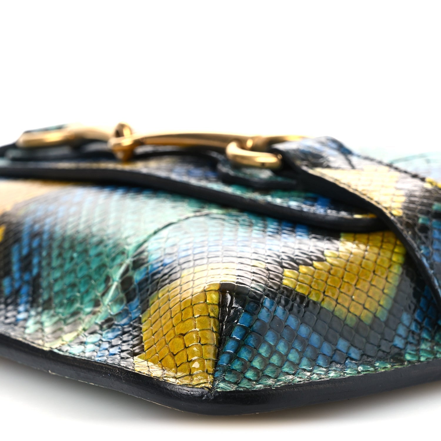 Snakeskin Bright Bit Animalier Medium Shoulder Bag Multicolor
