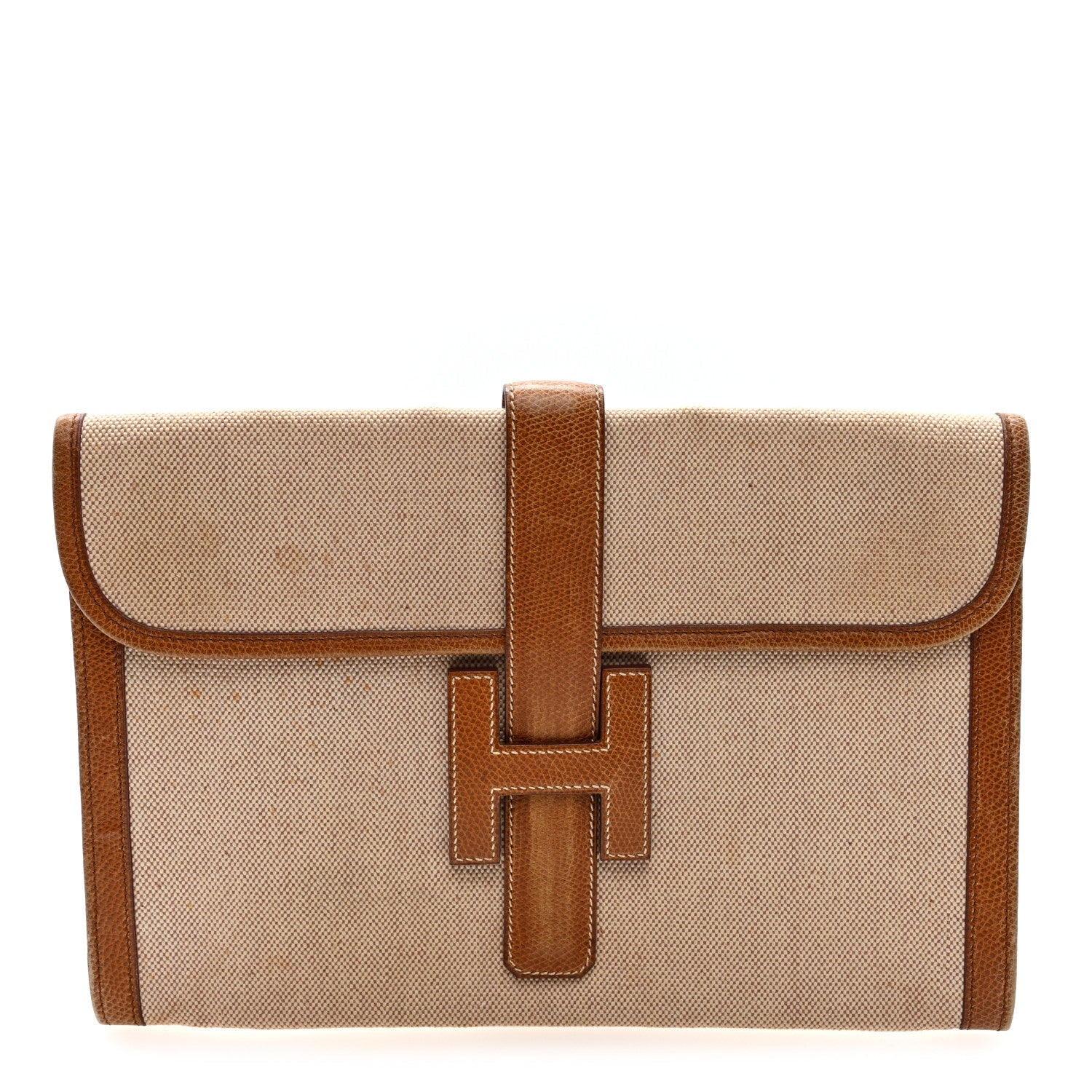 Peau Porc Toile Jige PM Clutch