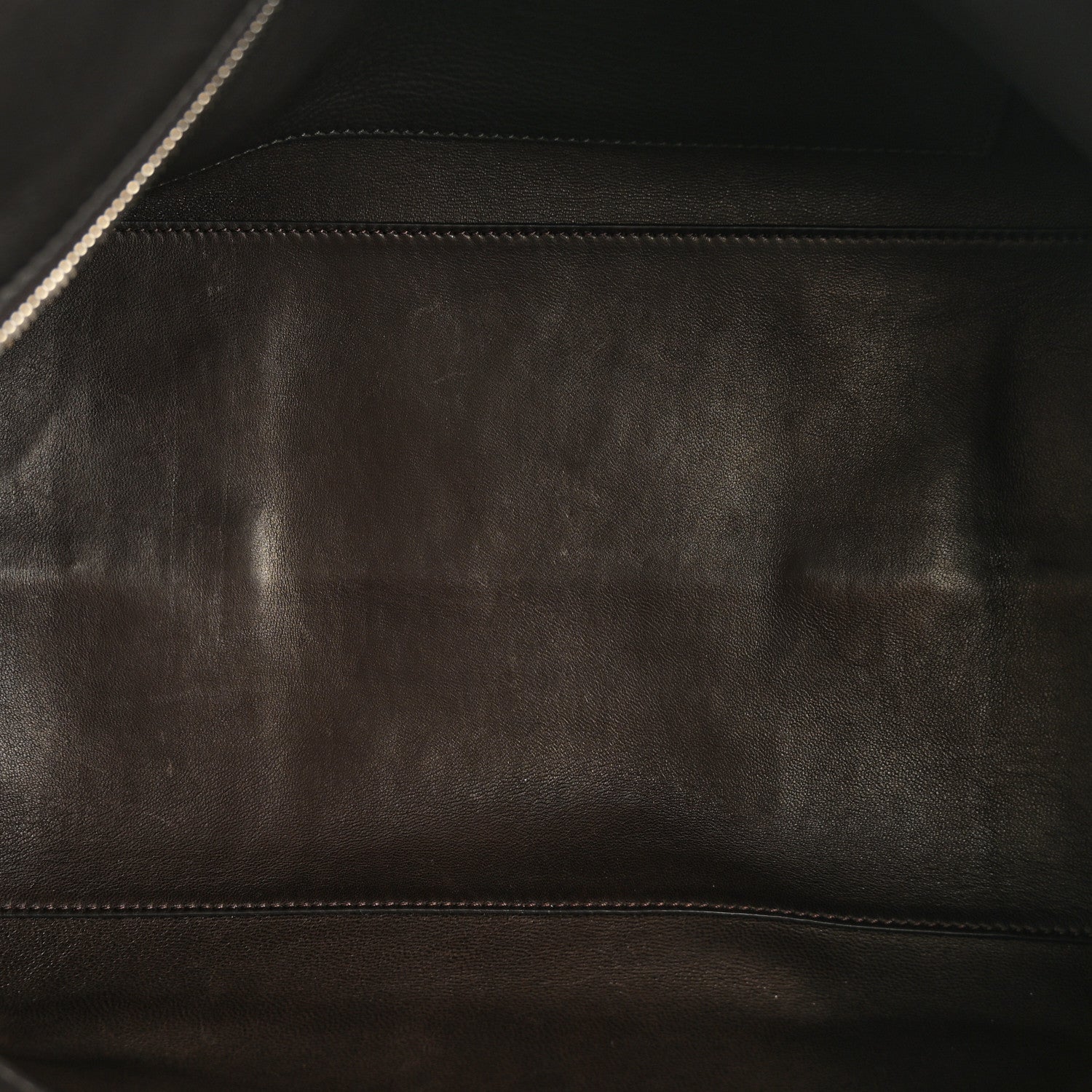 Grained Calfskin Terrasse Bag Dark Brown