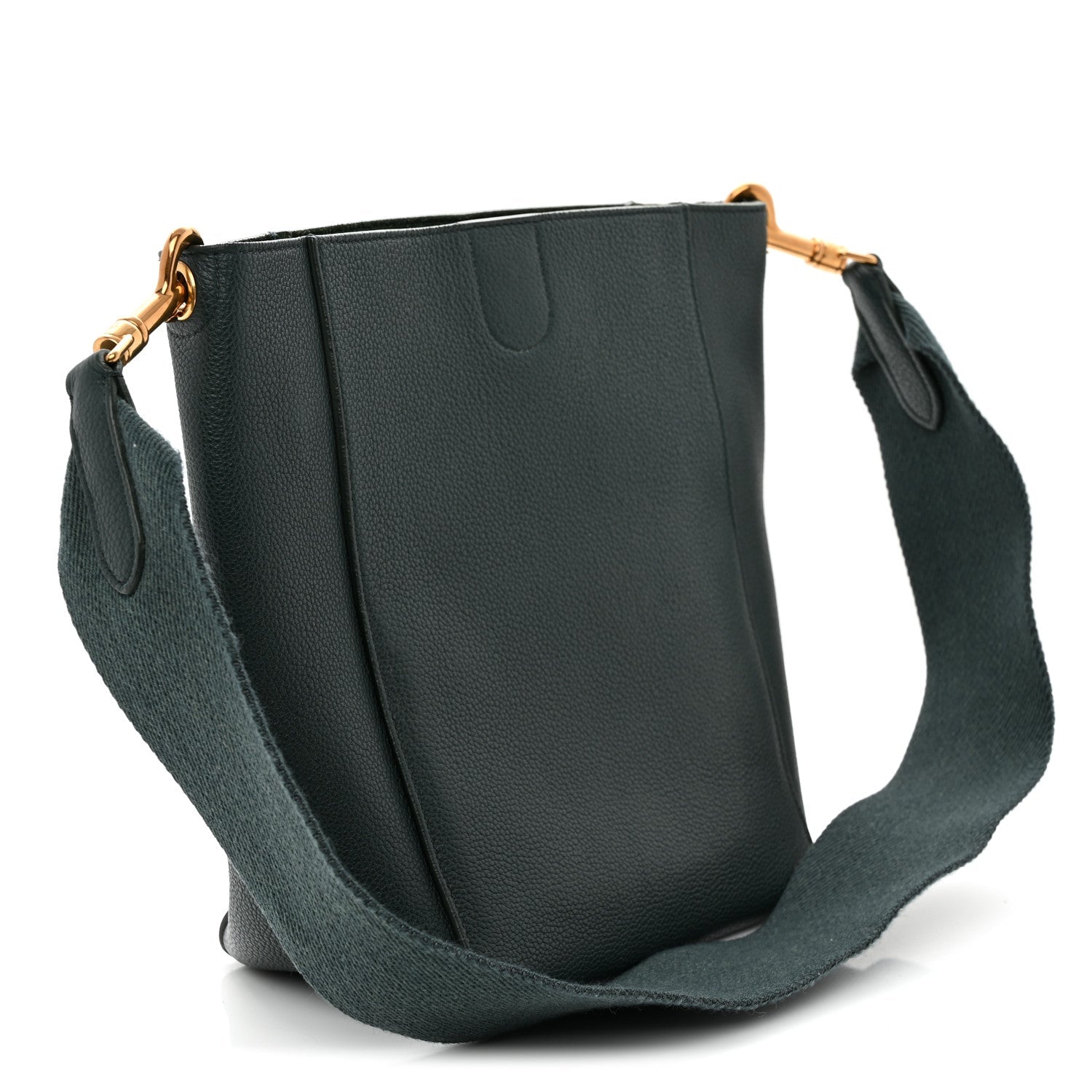Soft Grained Calfskin Small Sangle Bucket Bag Amazone