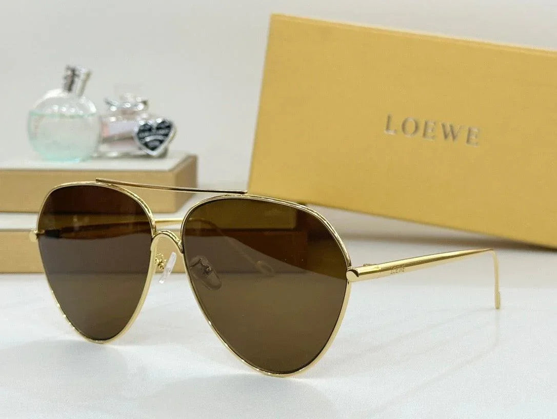 LOEWE Loewe Metal Aviator LW 40067U 30G Unisex Sunglasses ✨