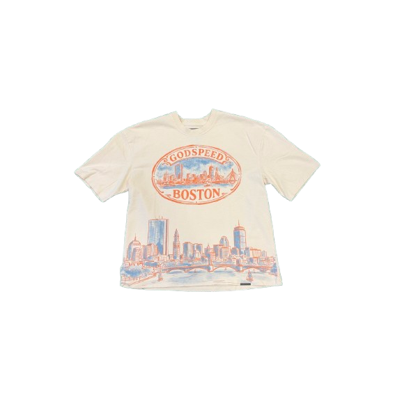 Godspeed Boston Skyline Tee (Bone)