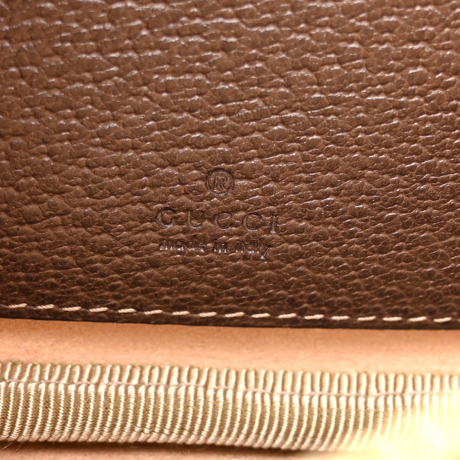 GG Supreme Monogram Ophidia Belted iPhone Case 95 38 Dark Brown
