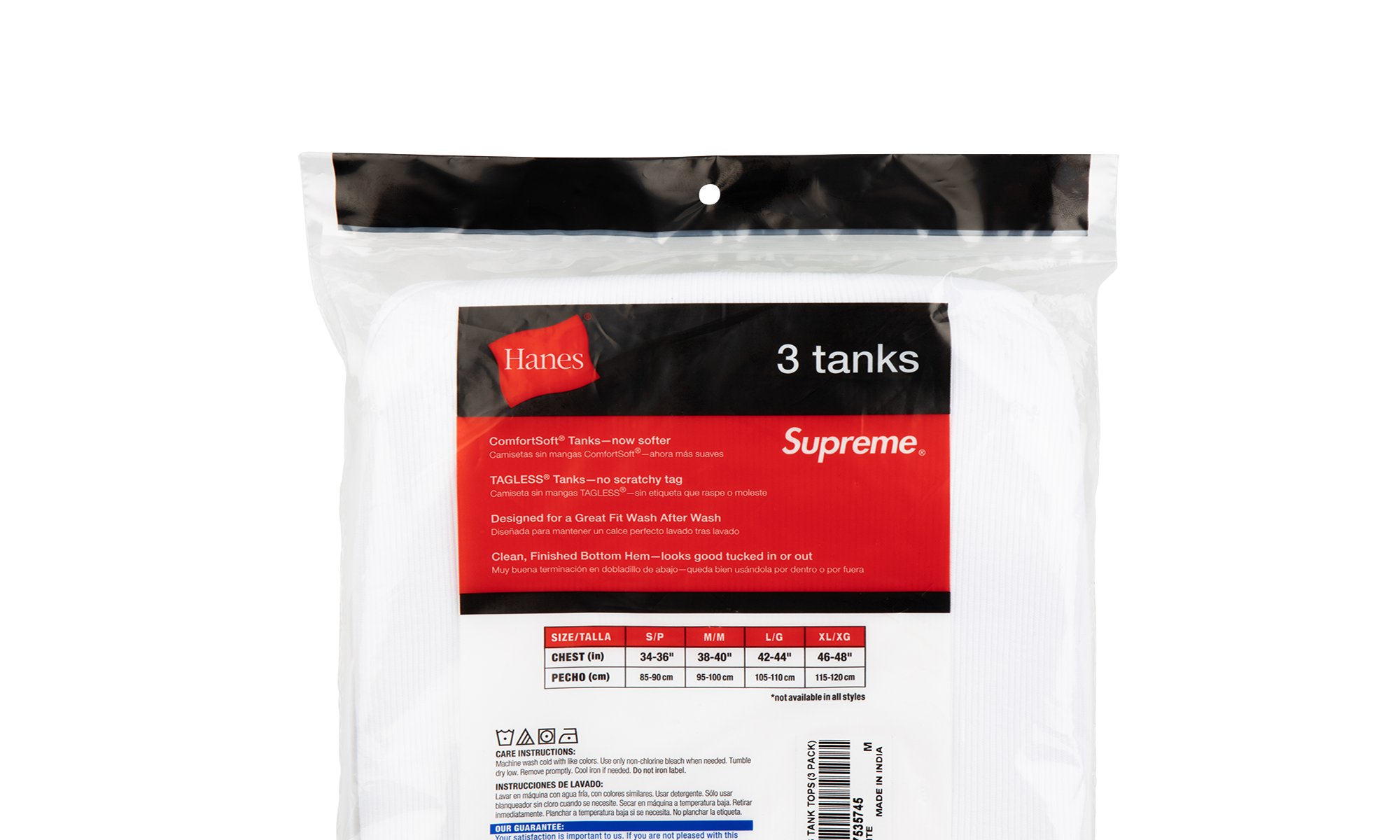 Hanes Tagless Tank Tops 3 Pack "SS20" SU9283