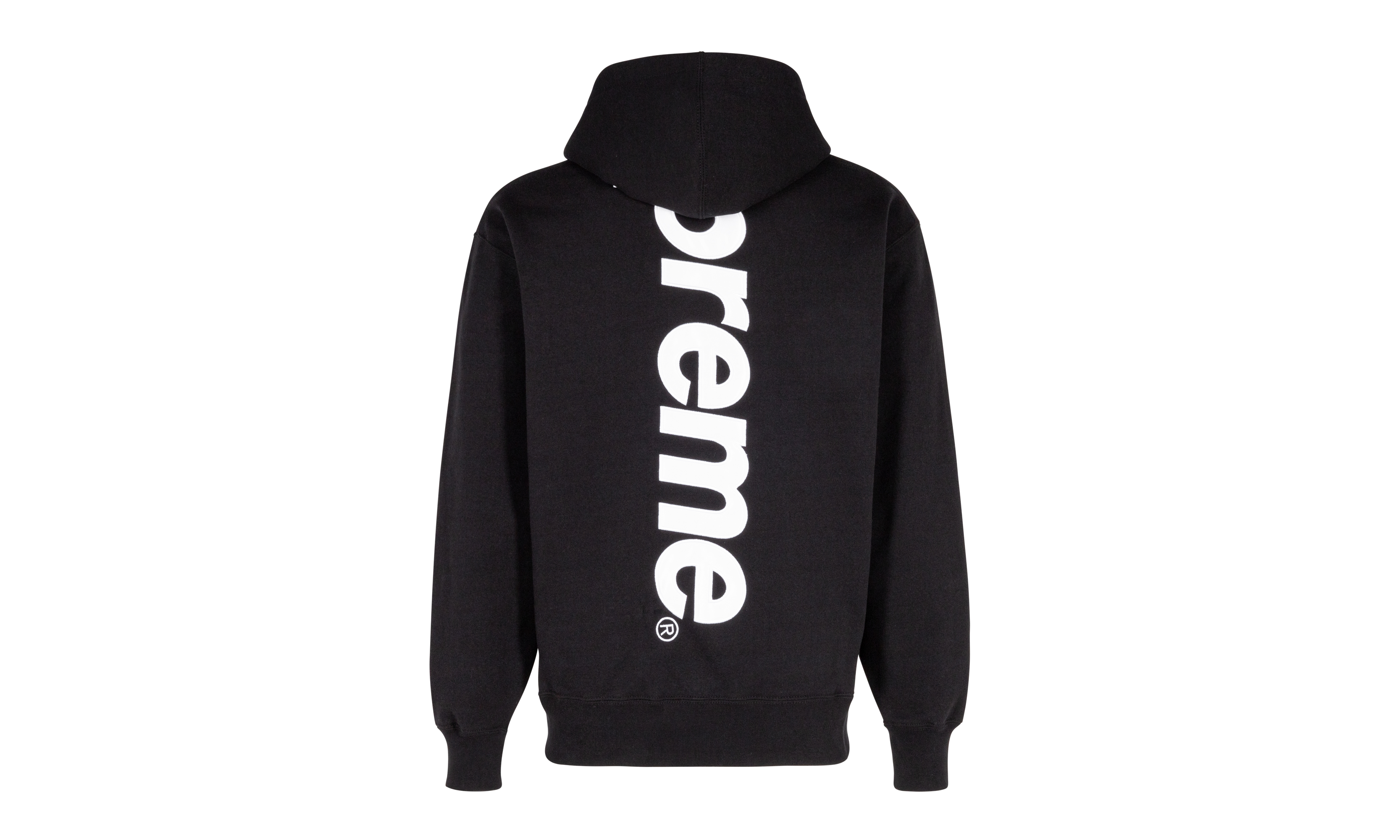 Satin Appliqué Hooded Sweatshirt "FW22" SU330