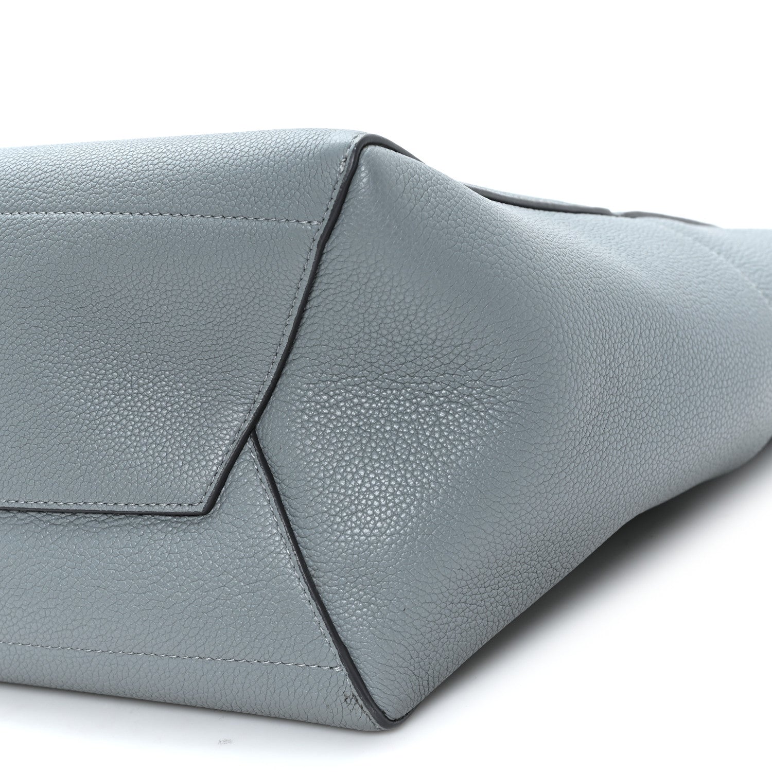 Soft Grained Calfskin Sangle Bucket Bag Storm