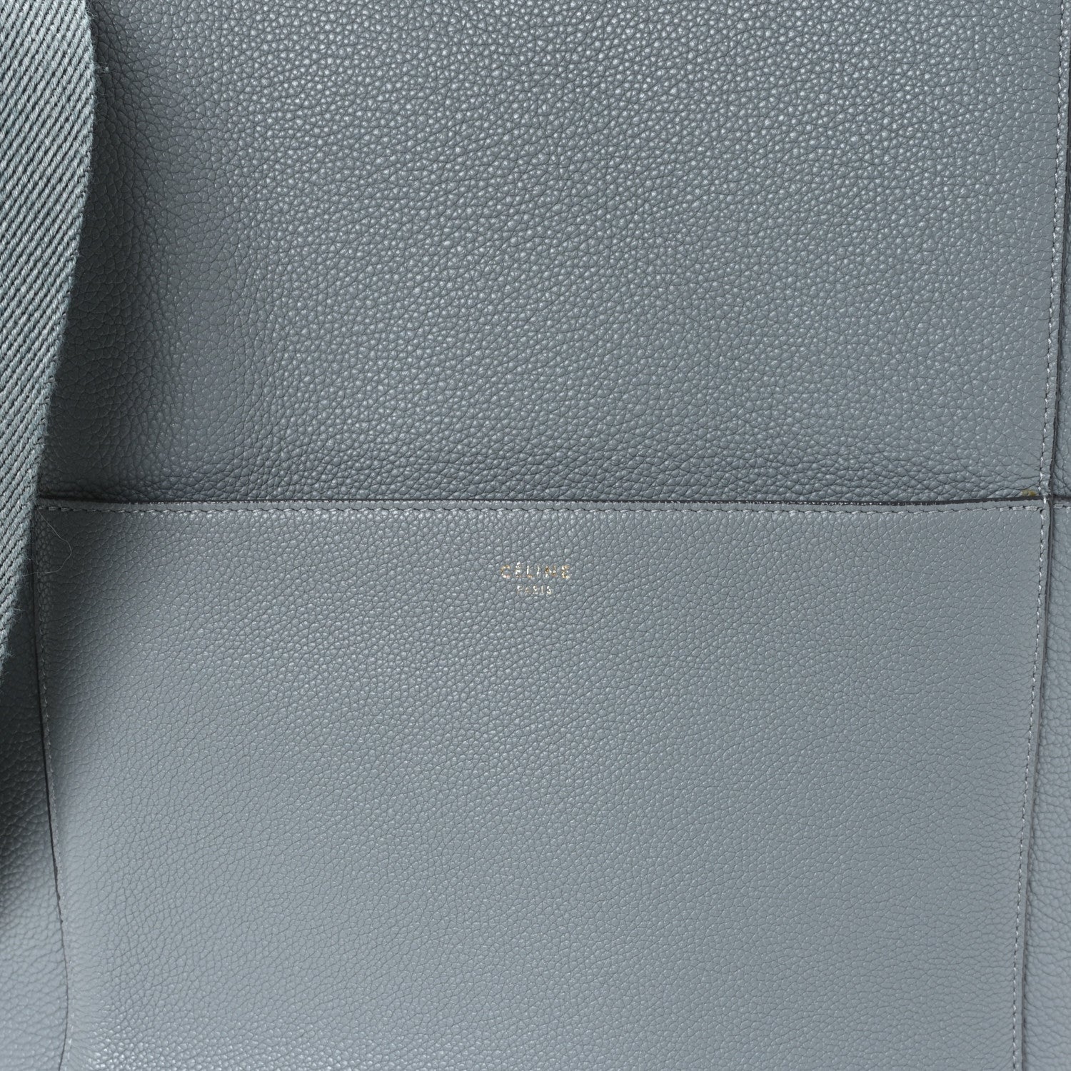 Soft Grained Calfskin Sangle Bucket Bag Storm