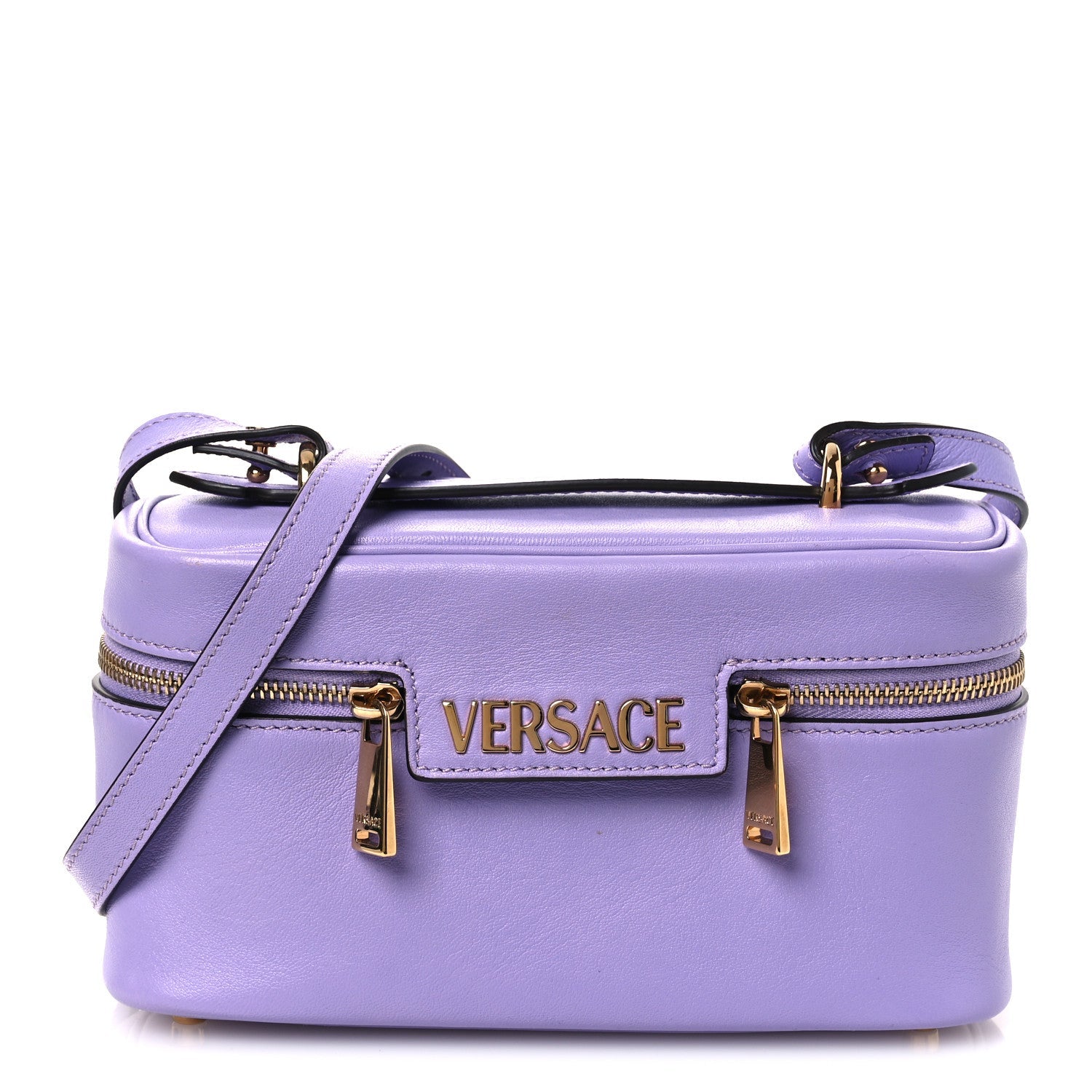 Lambskin Tag Vanity Bag Lilac