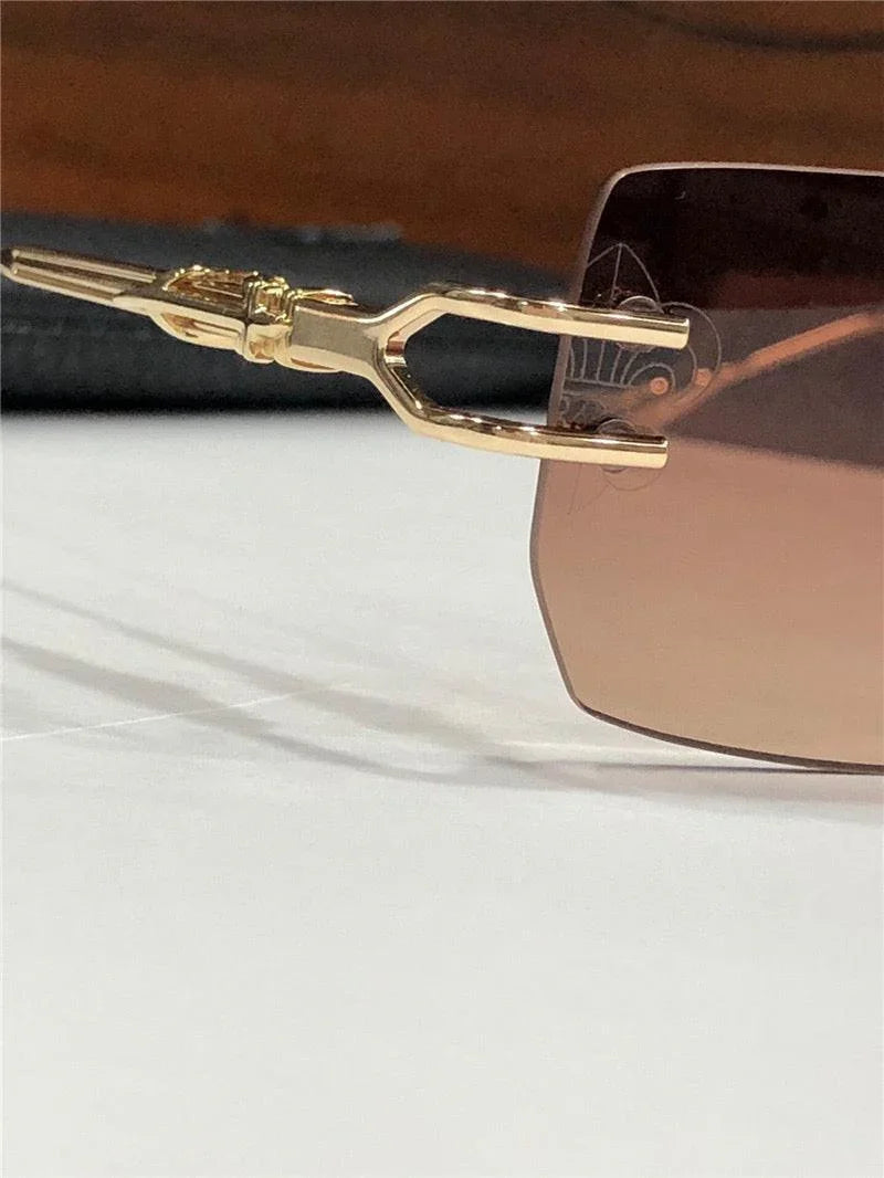 Chrome Hearts LORDIE Gold Rimless 56 15 134 Zeiss Lenses Sunglasses⚜️