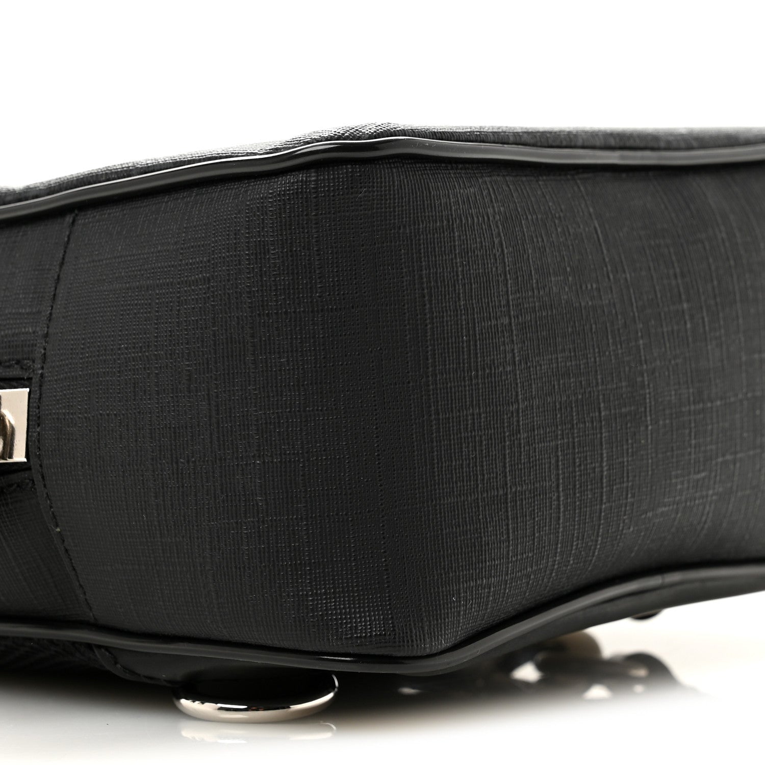GG Supreme Monogram Web Belt Bag Black Grey