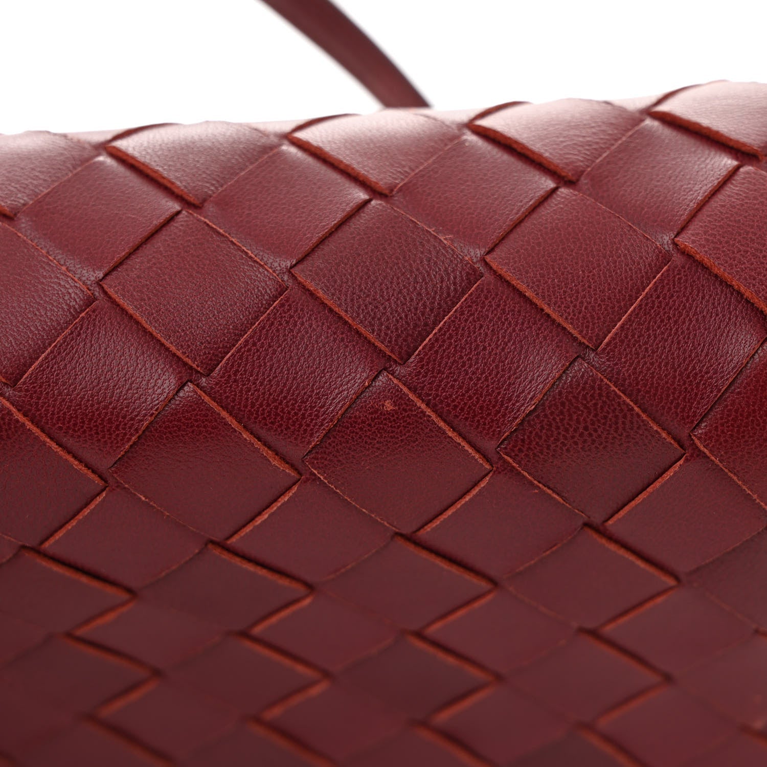 Nappa Intrecciato Mini Crossbody Barolo