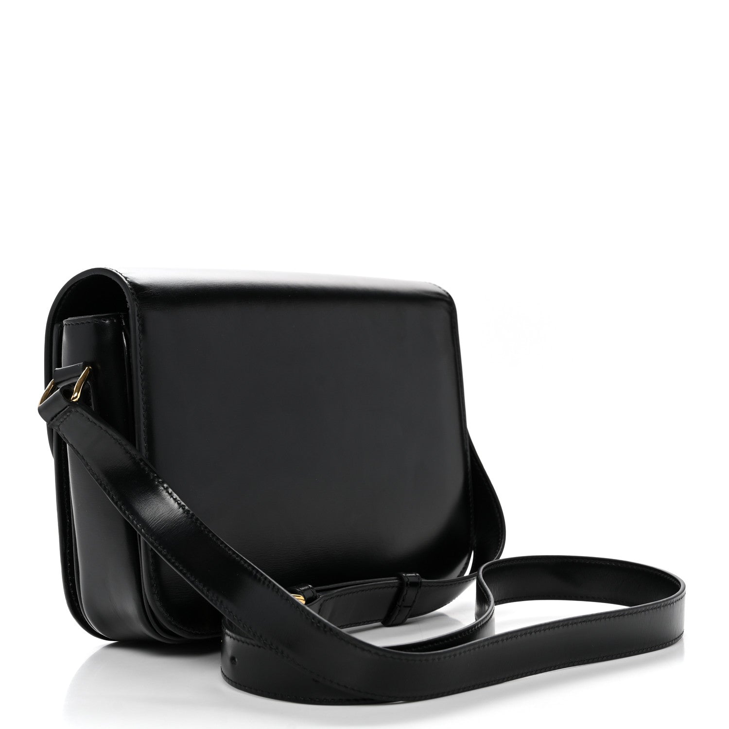 Shiny Calfskin Medium Triomphe Black