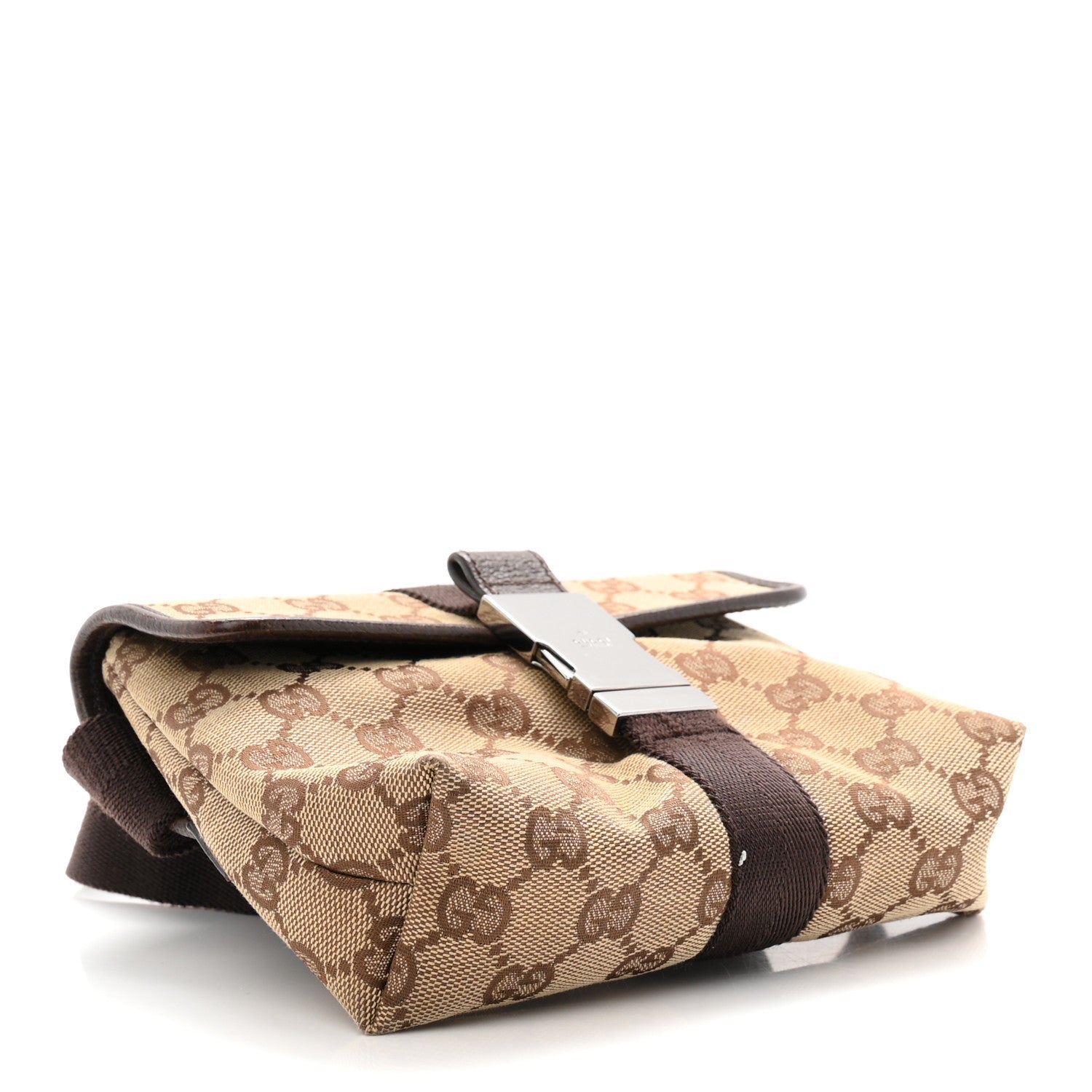 Monogram Waist Pouch Bag Dark Brown
