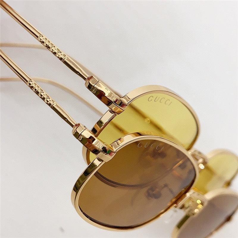 GUCCI Rectangular Frame 2024 in metal frame New Season GG1648S Sunglasses ✨