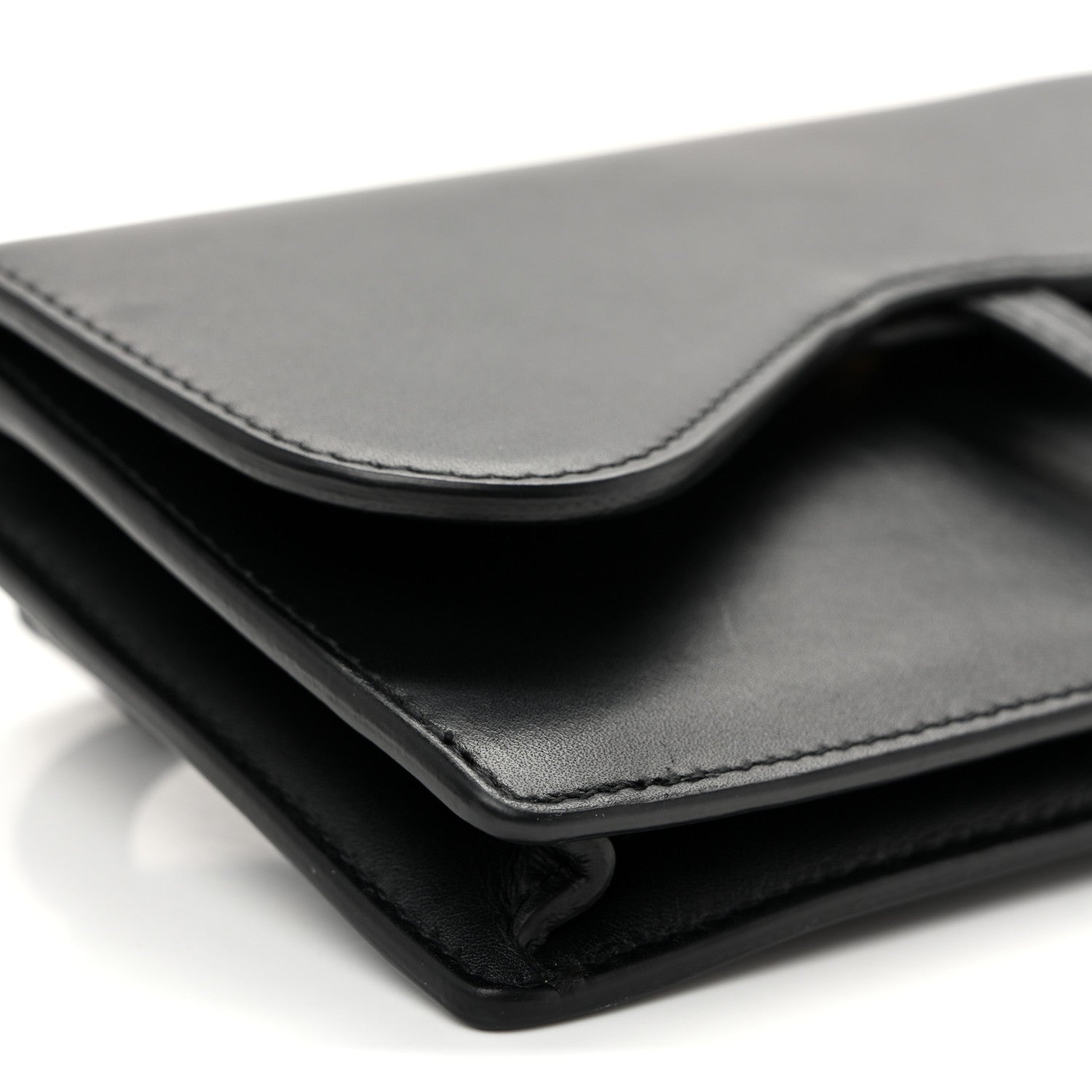 Calfskin Saddle Belt Bag Black