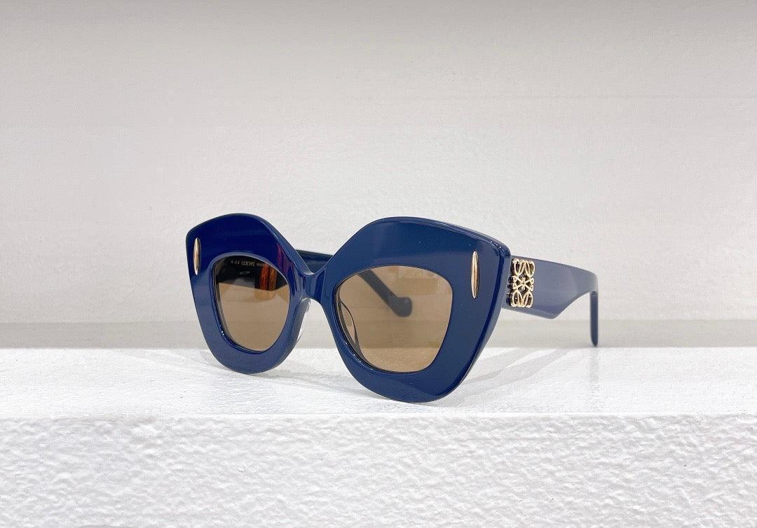 LOEWE Butterfly Inflated Round-Frame Acetate 40127 Sunglasses ✨