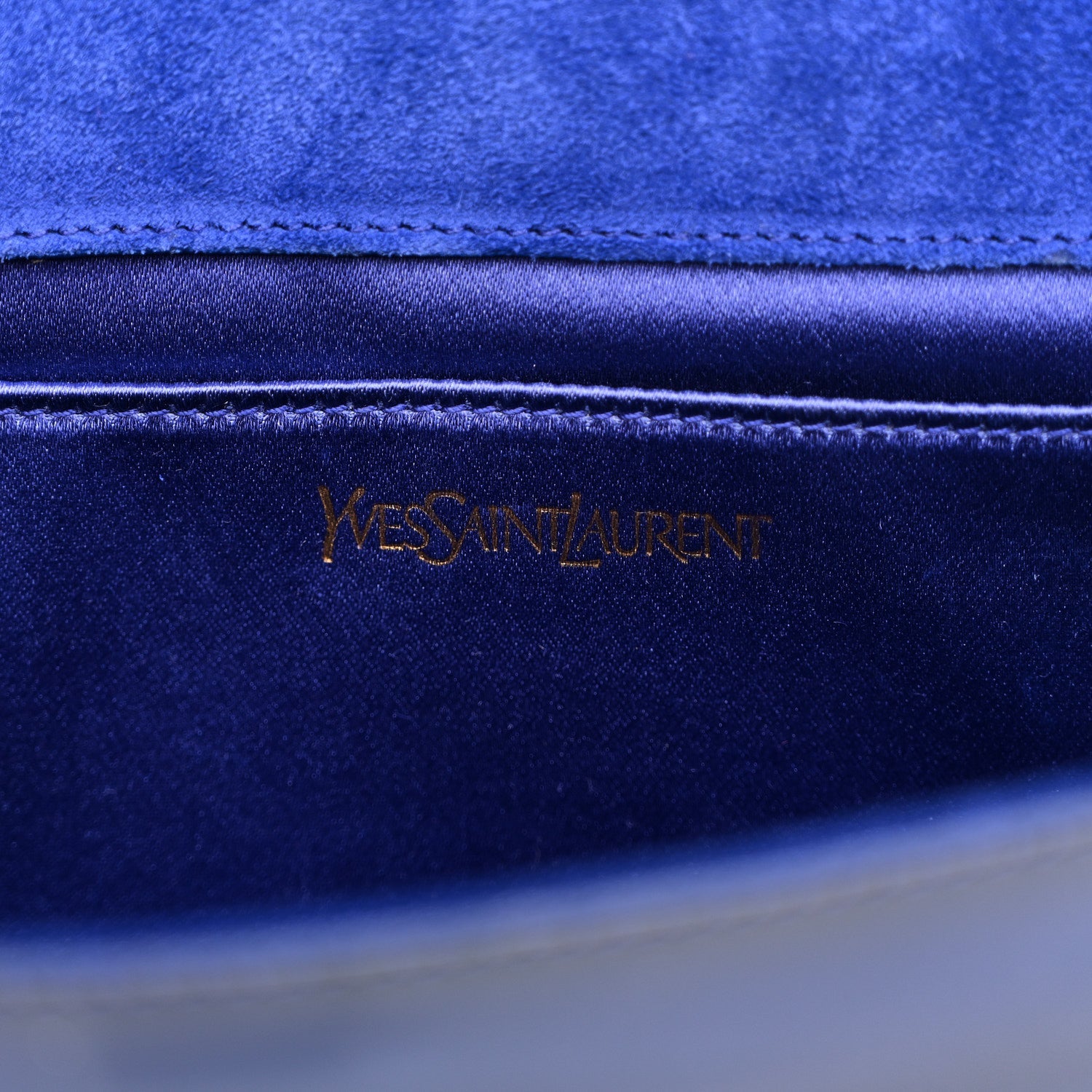 Patent Calfskin Monogram Large Belle De Jour Clutch Royal Blue