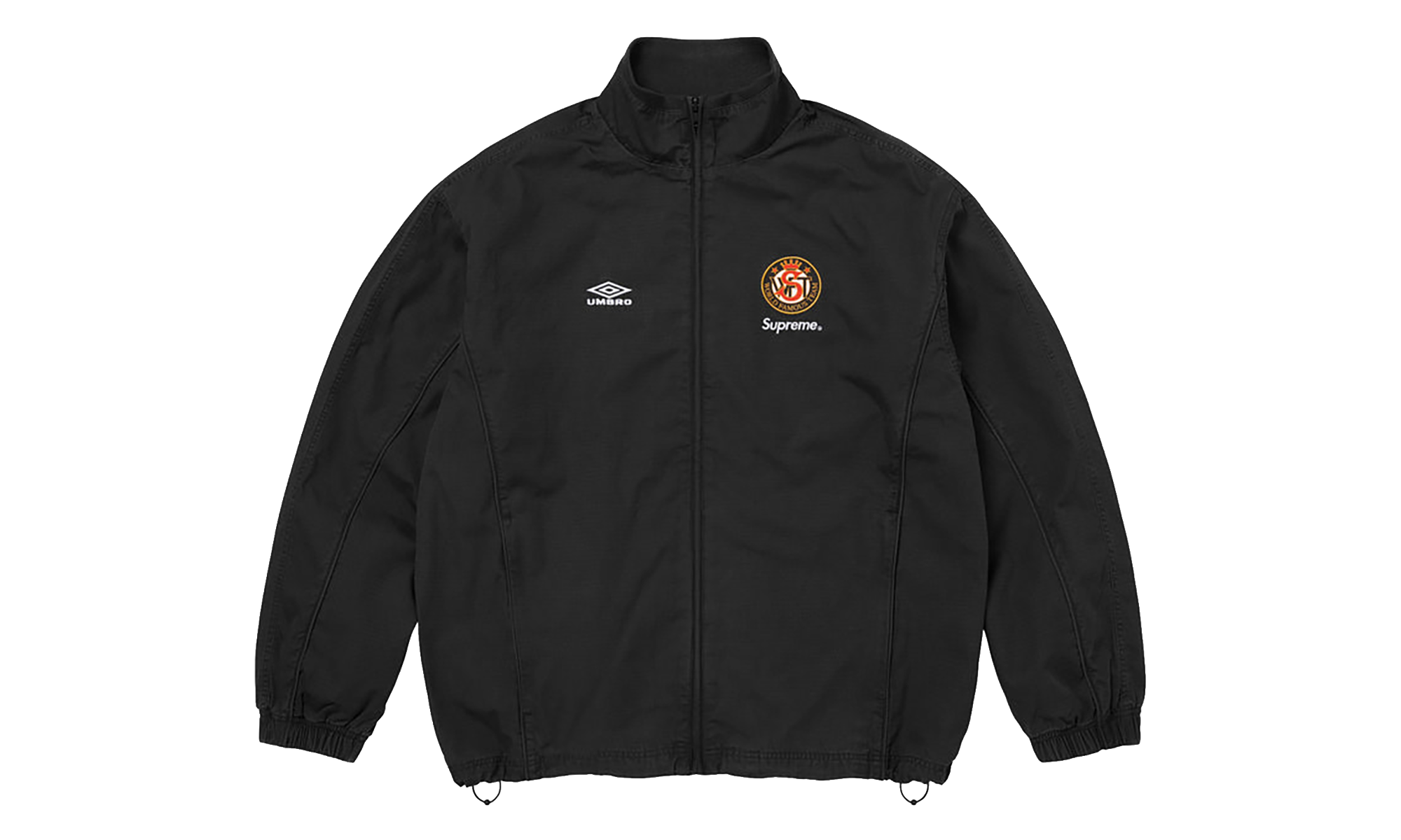 Umbro® Cotton Ripstop Track Jacket "SS26 - Black" SU27026