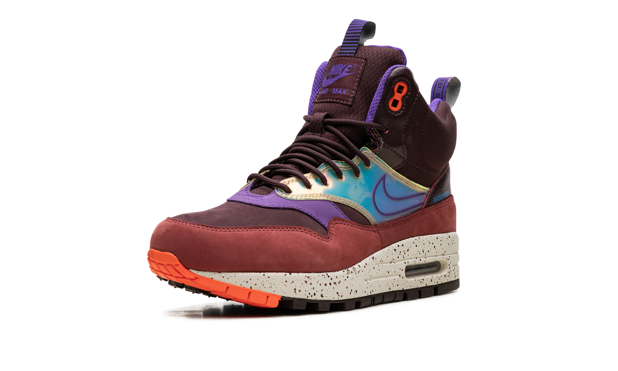 AIR MAX 1 MID SNEAKERBOOT WMNS "Deep Burgundy Iridescent" 685269 600
