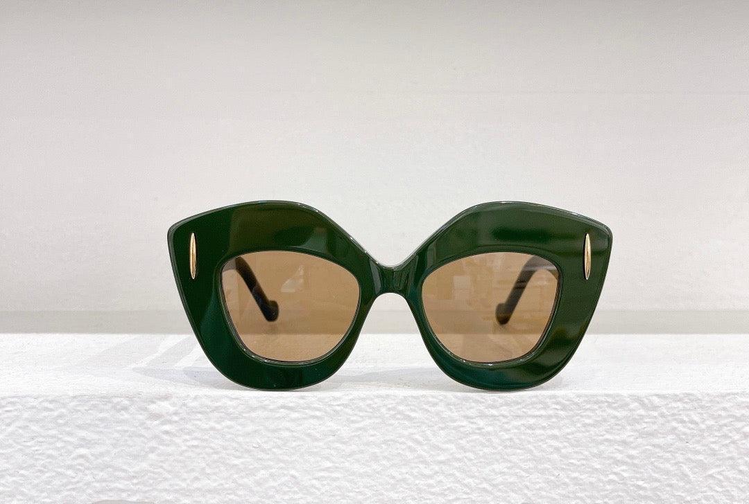 LOEWE Butterfly Inflated Round-Frame Acetate 40127 Sunglasses ✨